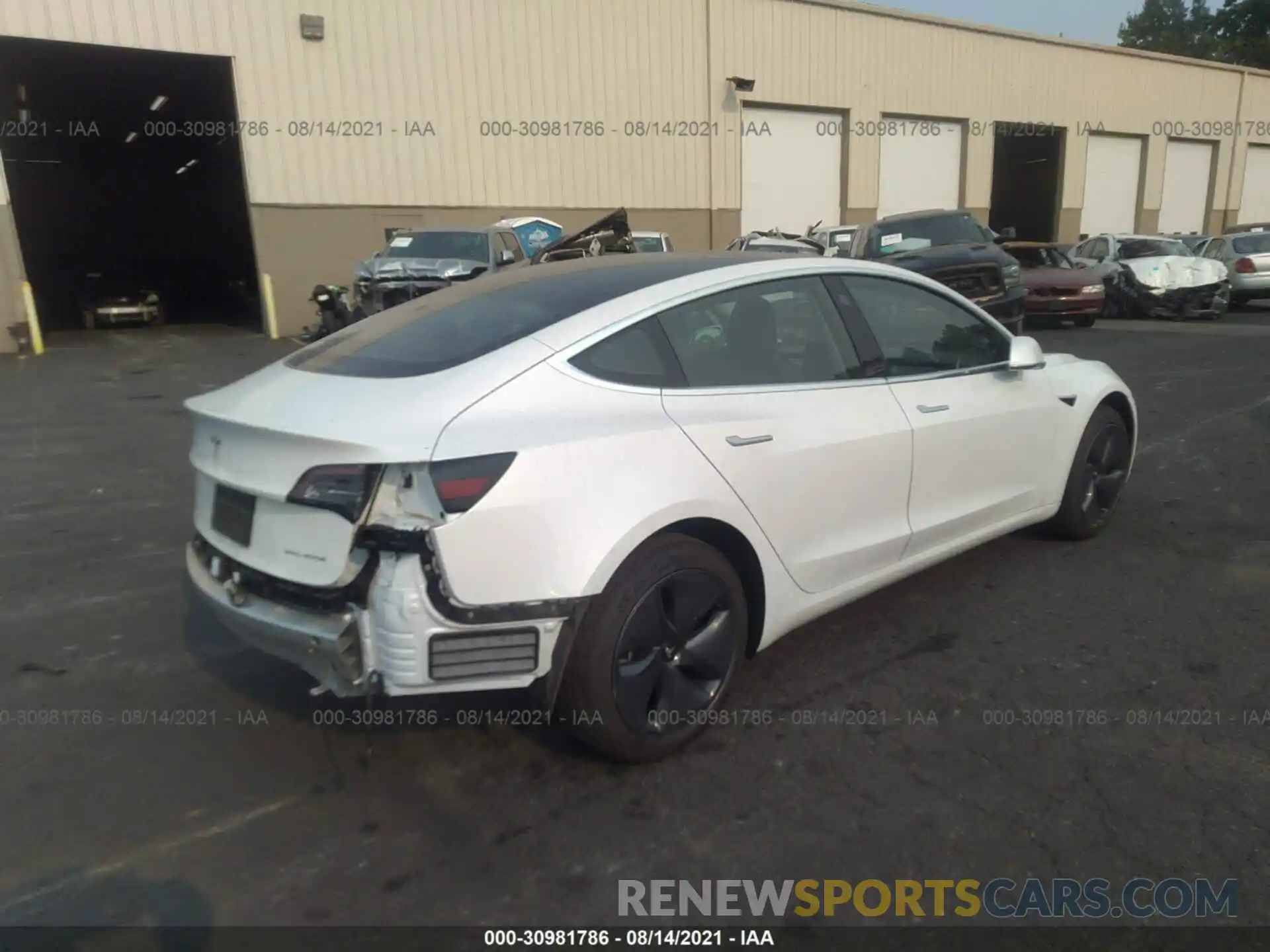 4 Photograph of a damaged car 5YJ3E1EB7LF801061 TESLA MODEL 3 2020