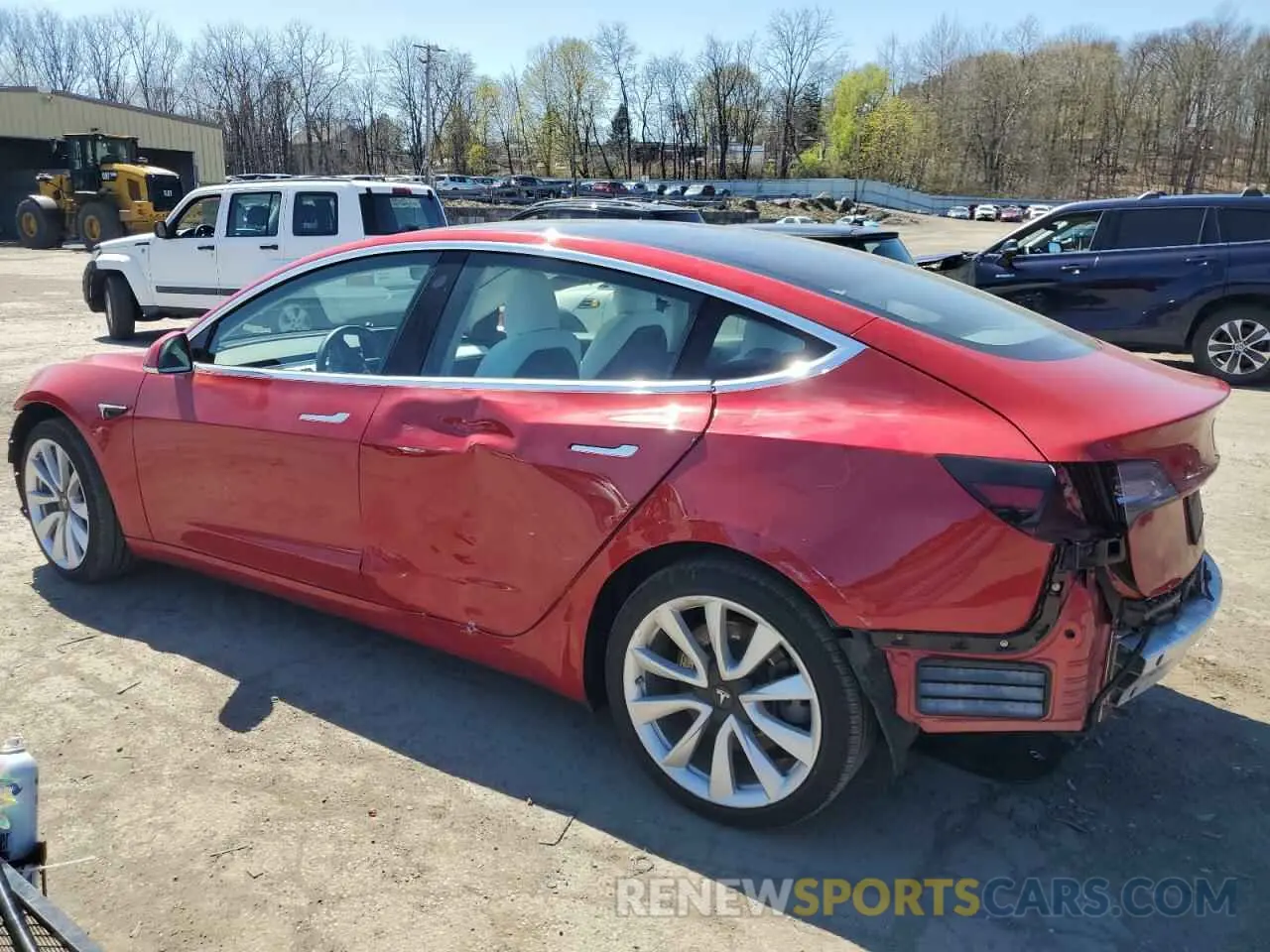 2 Photograph of a damaged car 5YJ3E1EB8LF543195 TESLA MODEL 3 2020
