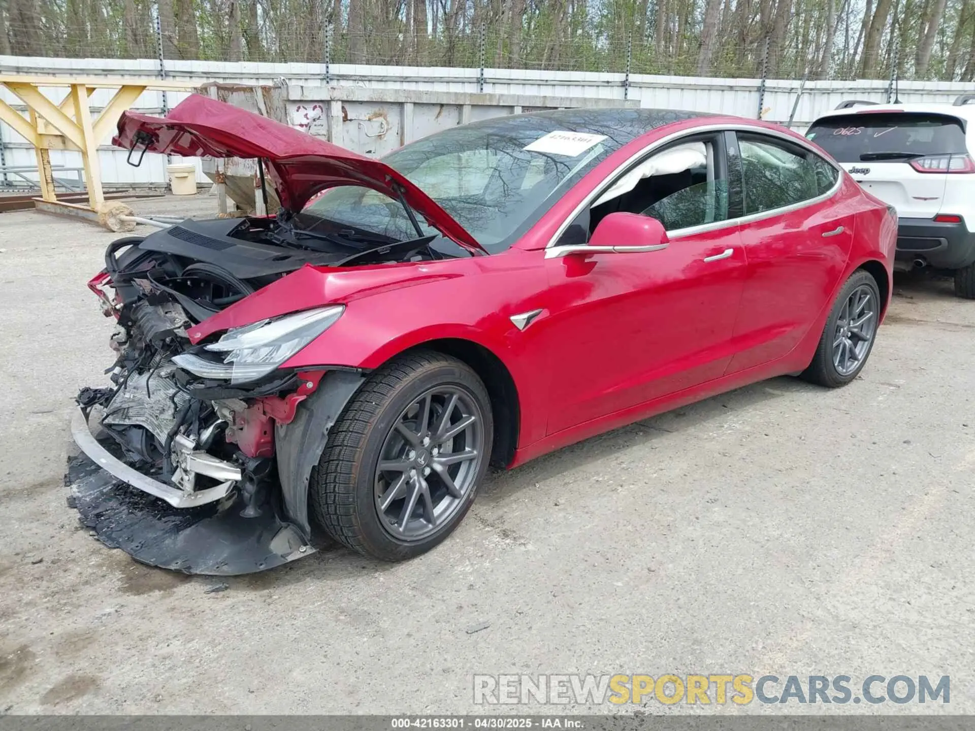 2 Photograph of a damaged car 5YJ3E1EB8LF600267 TESLA MODEL 3 2020