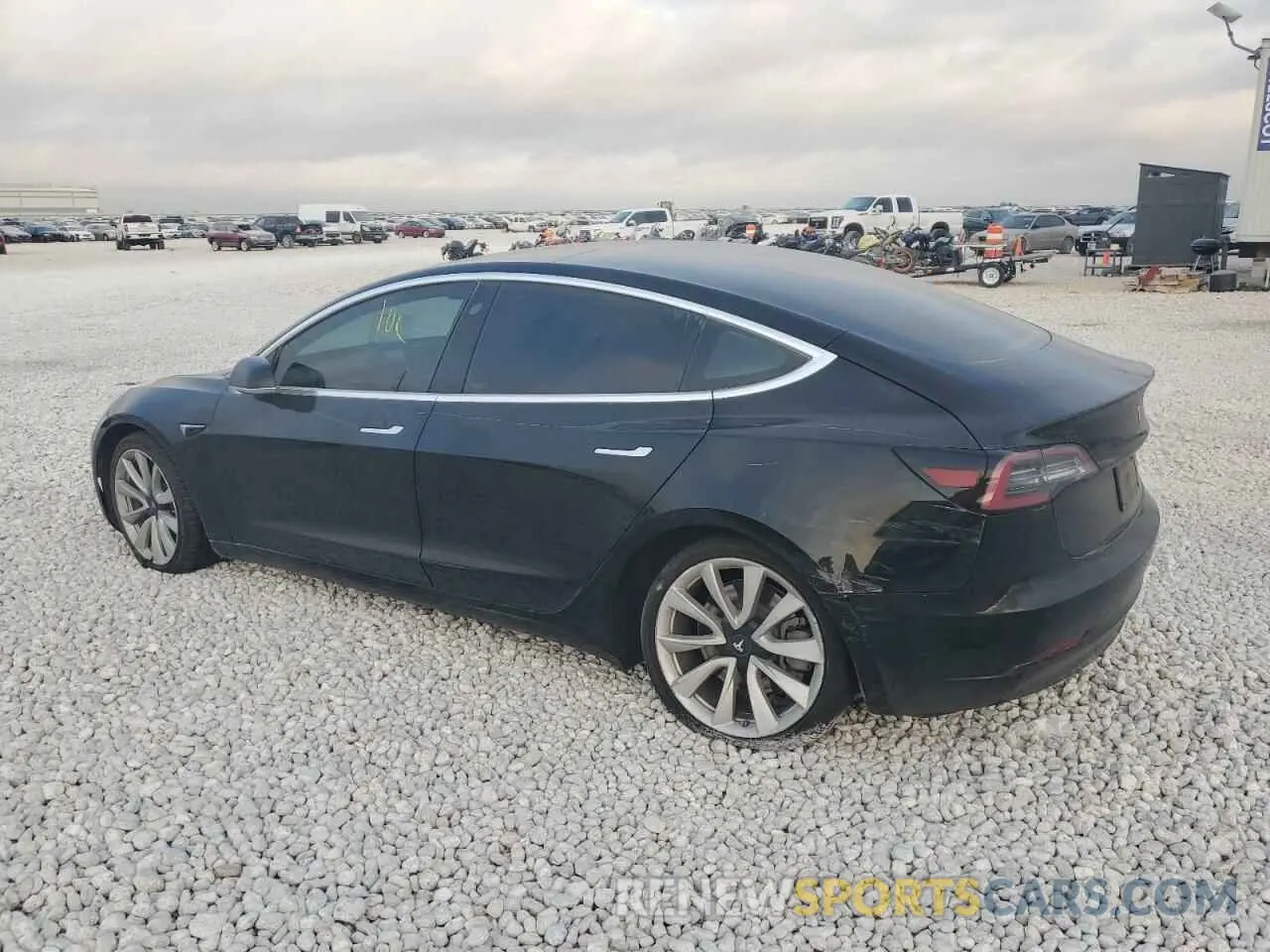 2 Photograph of a damaged car 5YJ3E1EB8LF600446 TESLA MODEL 3 2020