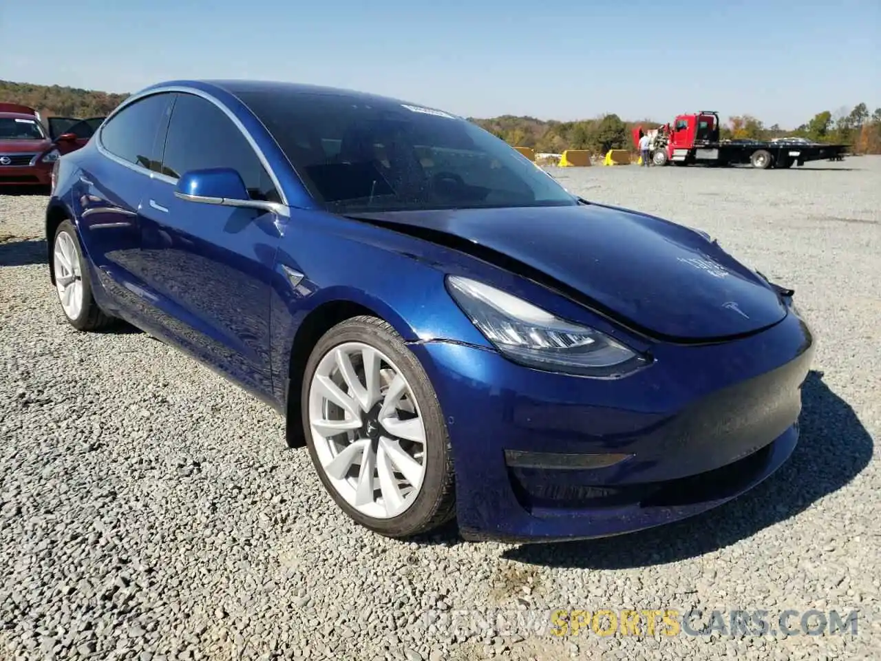 1 Photograph of a damaged car 5YJ3E1EB8LF620616 TESLA MODEL 3 2020