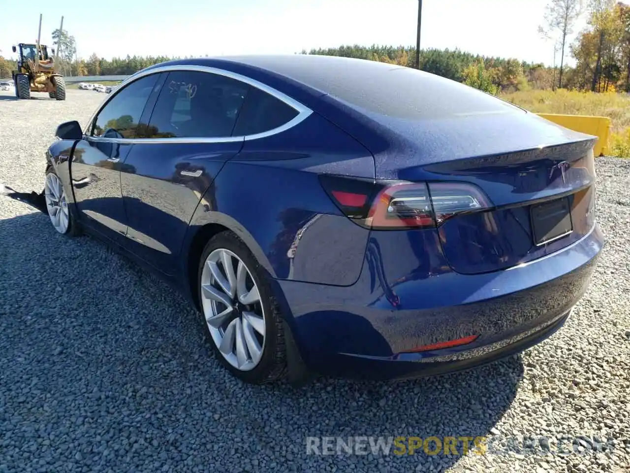 3 Photograph of a damaged car 5YJ3E1EB8LF620616 TESLA MODEL 3 2020