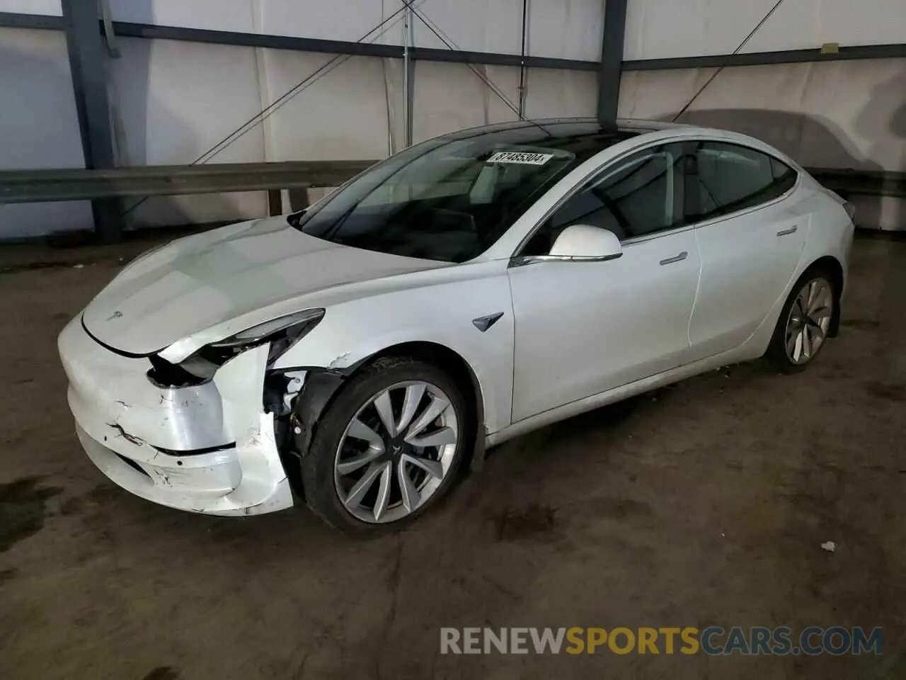 1 Photograph of a damaged car 5YJ3E1EB8LF621393 TESLA MODEL 3 2020