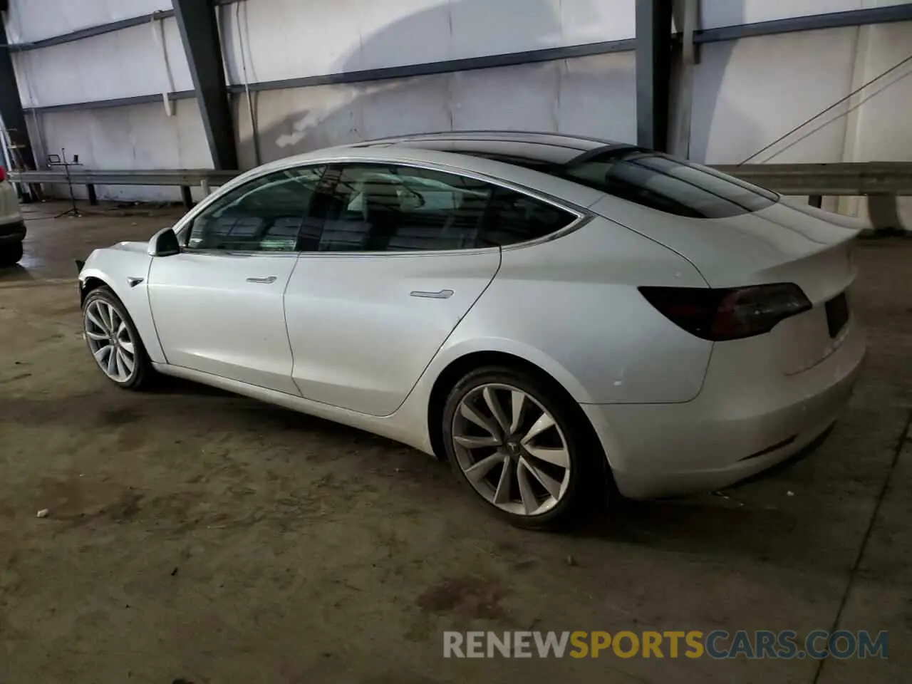 2 Photograph of a damaged car 5YJ3E1EB8LF621393 TESLA MODEL 3 2020