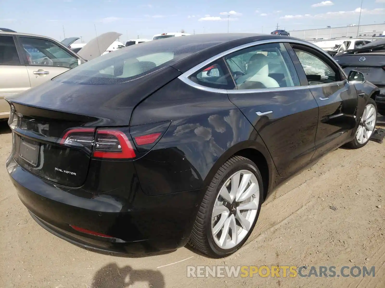 4 Photograph of a damaged car 5YJ3E1EB8LF622317 TESLA MODEL 3 2020