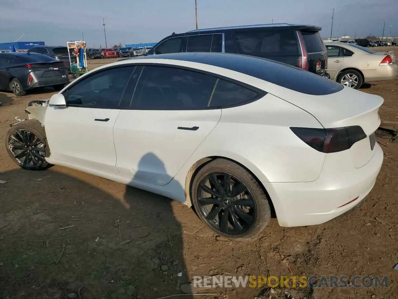 2 Photograph of a damaged car 5YJ3E1EB8LF640168 TESLA MODEL 3 2020