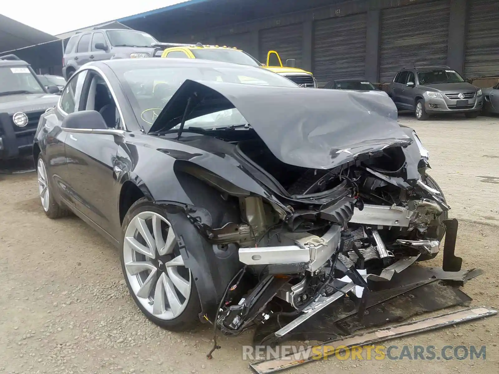 1 Photograph of a damaged car 5YJ3E1EB8LF650795 TESLA MODEL 3 2020