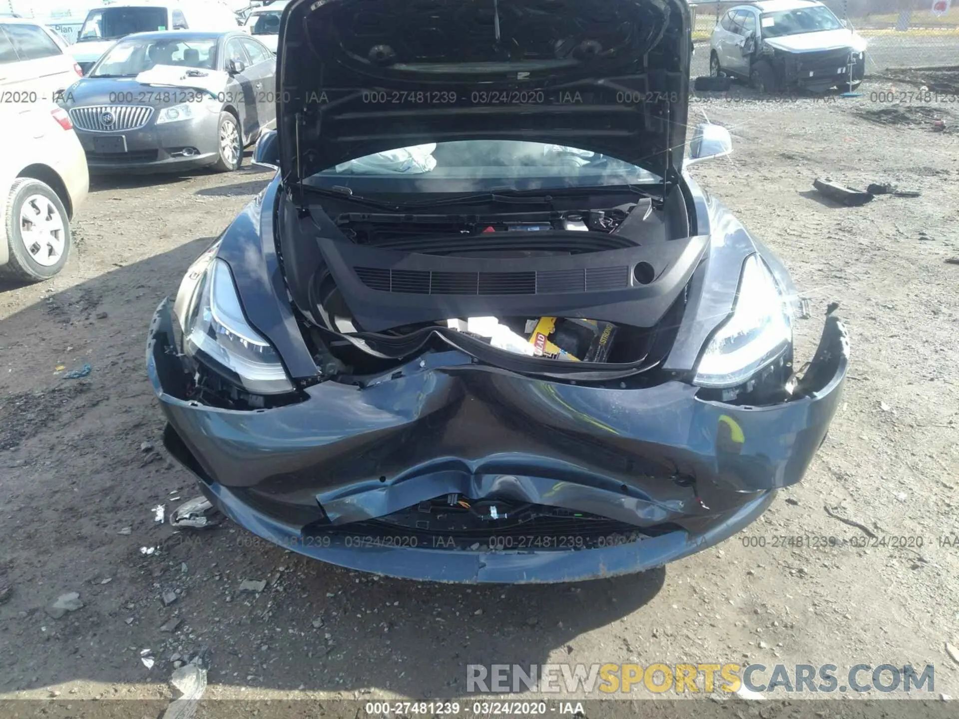 6 Photograph of a damaged car 5YJ3E1EB8LF663224 TESLA MODEL 3 2020