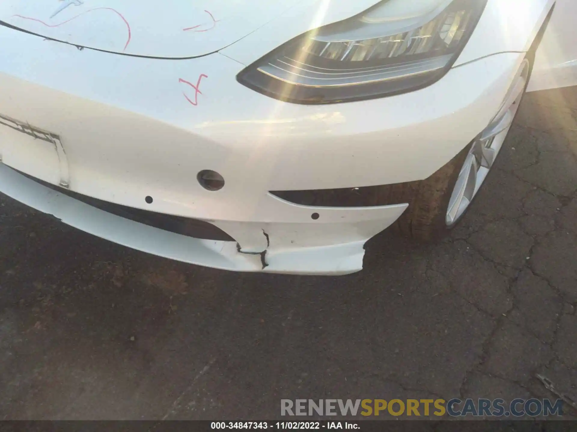 6 Photograph of a damaged car 5YJ3E1EB8LF667418 TESLA MODEL 3 2020