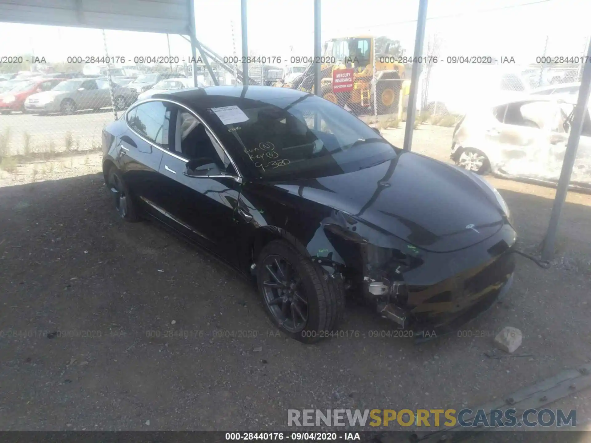 1 Photograph of a damaged car 5YJ3E1EB8LF710557 TESLA MODEL 3 2020