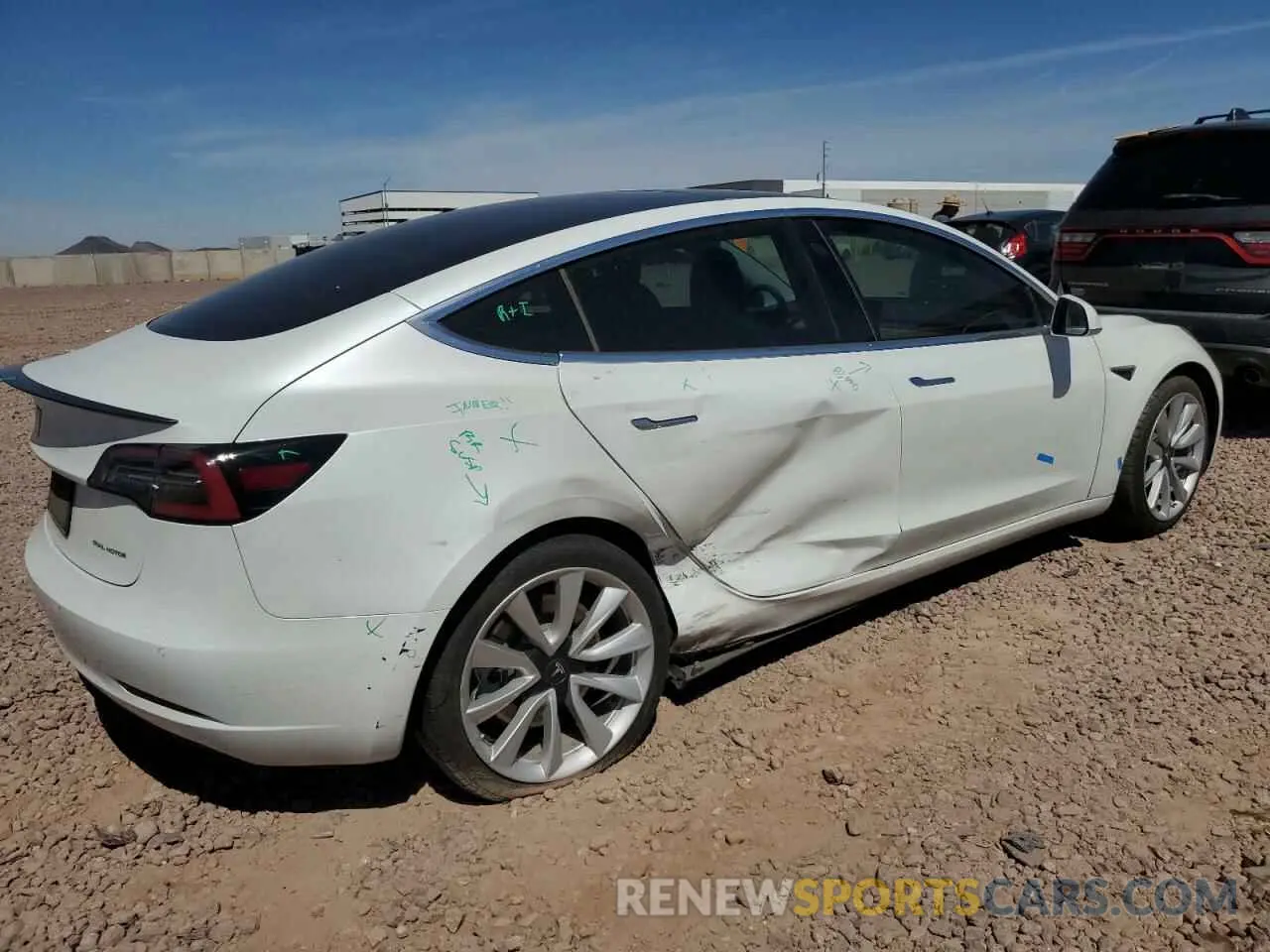 3 Photograph of a damaged car 5YJ3E1EB8LF712308 TESLA MODEL 3 2020