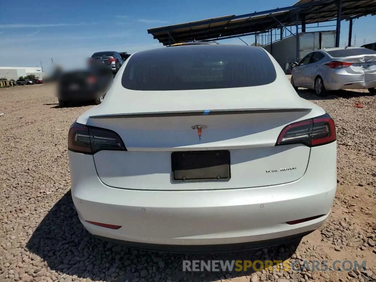 6 Photograph of a damaged car 5YJ3E1EB8LF712308 TESLA MODEL 3 2020