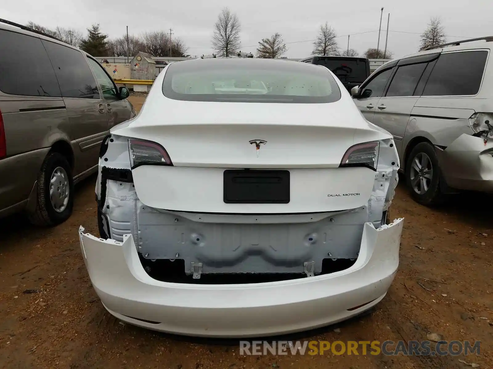 9 Photograph of a damaged car 5YJ3E1EB8LF744742 TESLA MODEL 3 2020