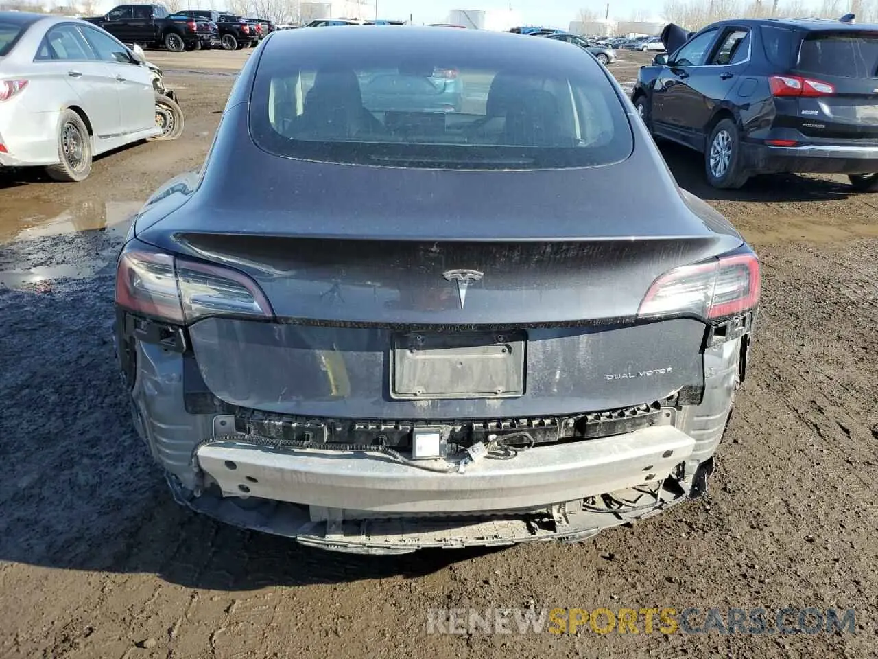 6 Photograph of a damaged car 5YJ3E1EB8LF786067 TESLA MODEL 3 2020