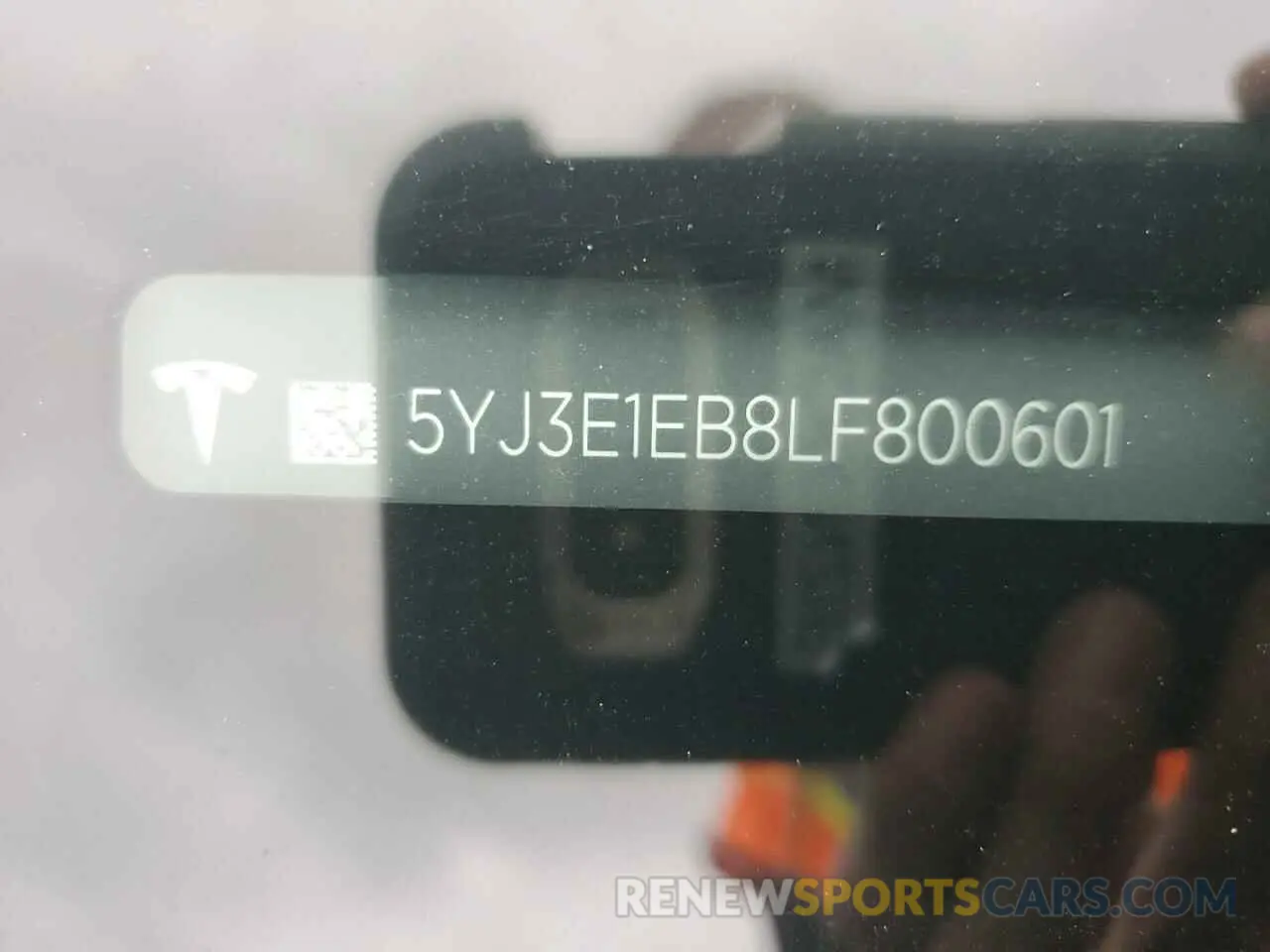 13 Photograph of a damaged car 5YJ3E1EB8LF800601 TESLA MODEL 3 2020