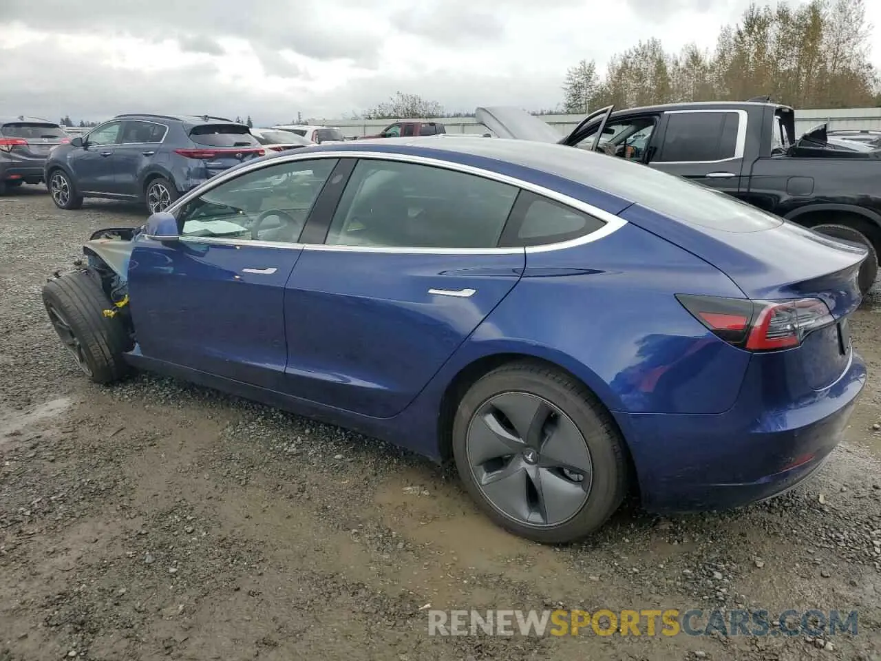 2 Photograph of a damaged car 5YJ3E1EB8LF800601 TESLA MODEL 3 2020