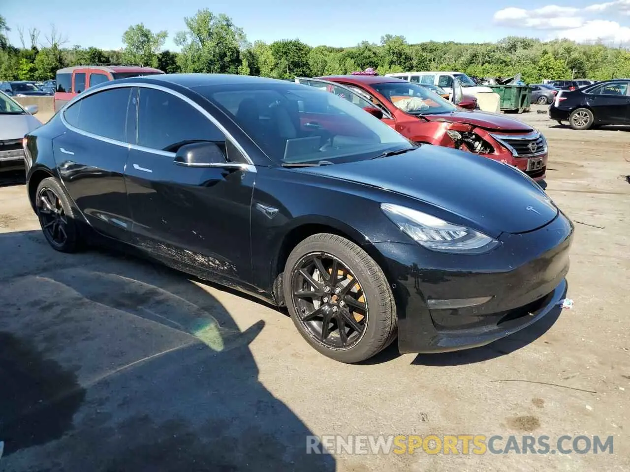 4 Photograph of a damaged car 5YJ3E1EB9LF599873 TESLA MODEL 3 2020