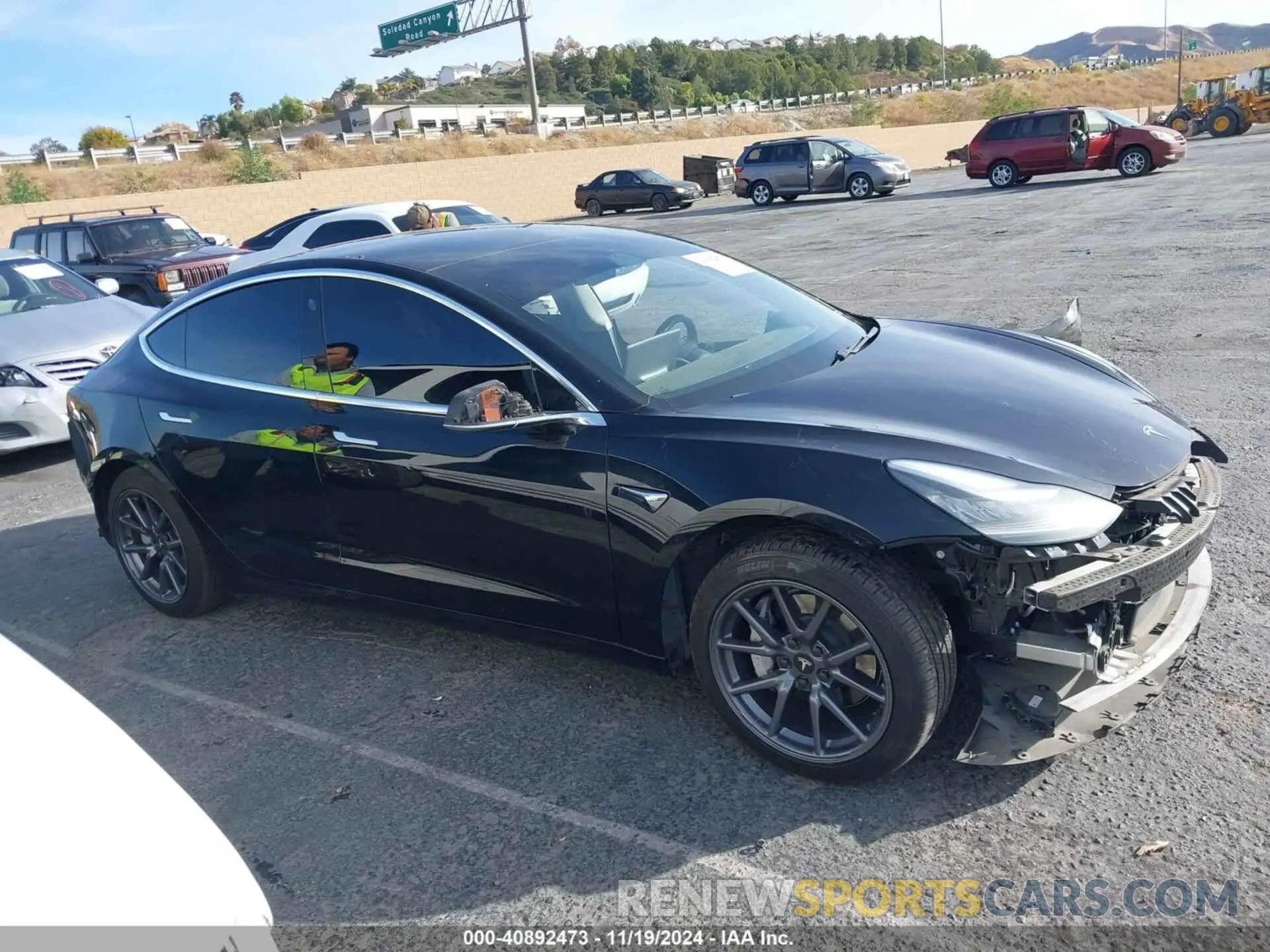 14 Photograph of a damaged car 5YJ3E1EB9LF600049 TESLA MODEL 3 2020