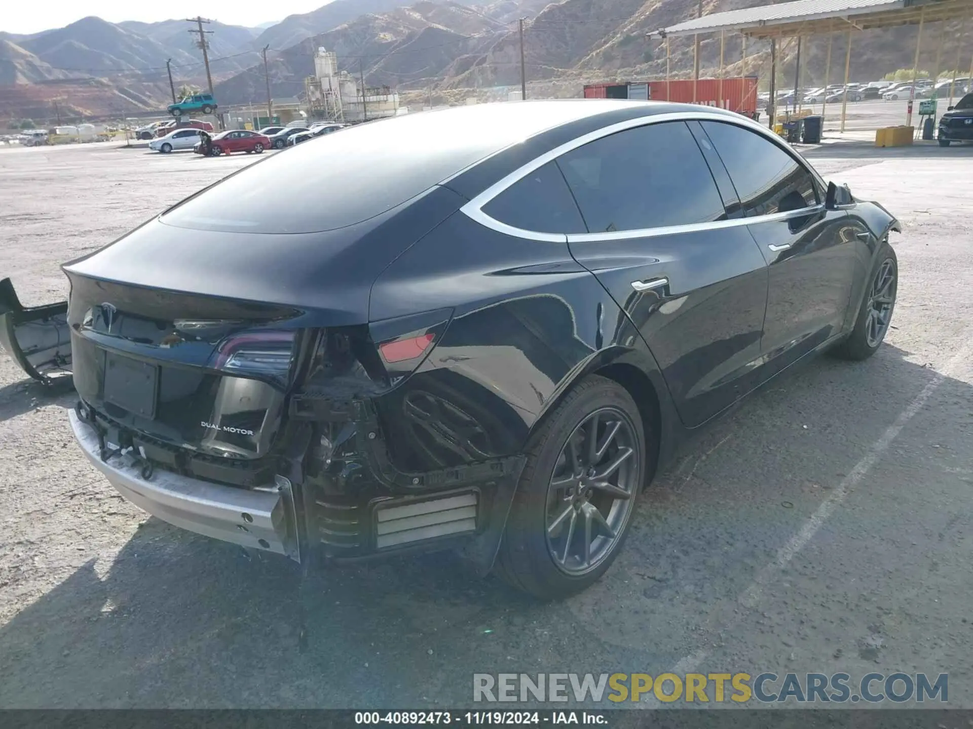 4 Photograph of a damaged car 5YJ3E1EB9LF600049 TESLA MODEL 3 2020