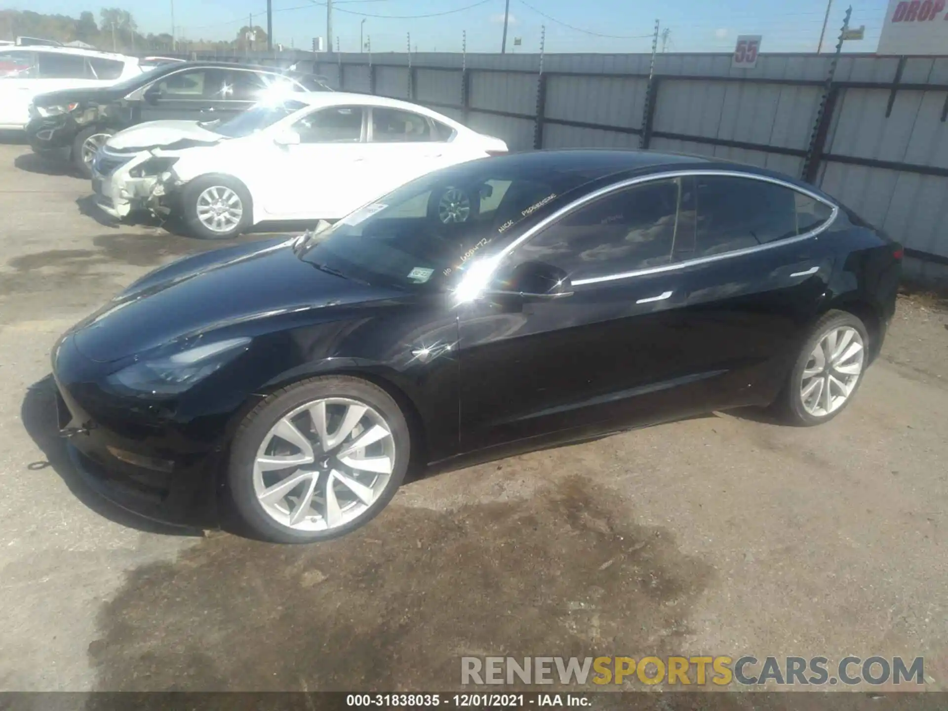 2 Photograph of a damaged car 5YJ3E1EB9LF600472 TESLA MODEL 3 2020