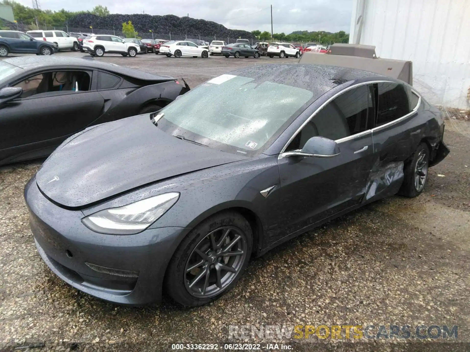 2 Photograph of a damaged car 5YJ3E1EB9LF616722 TESLA MODEL 3 2020