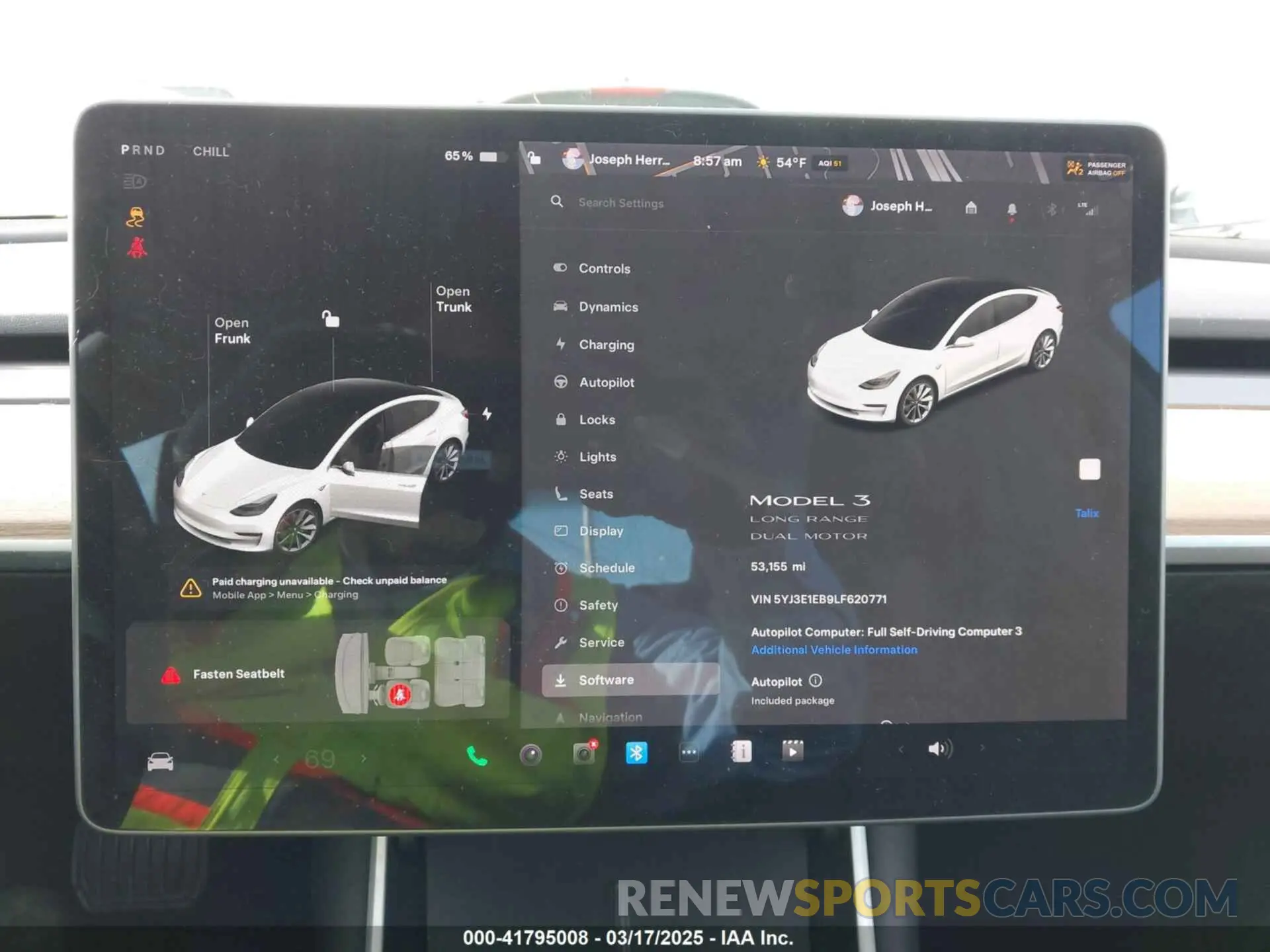 7 Photograph of a damaged car 5YJ3E1EB9LF620771 TESLA MODEL 3 2020