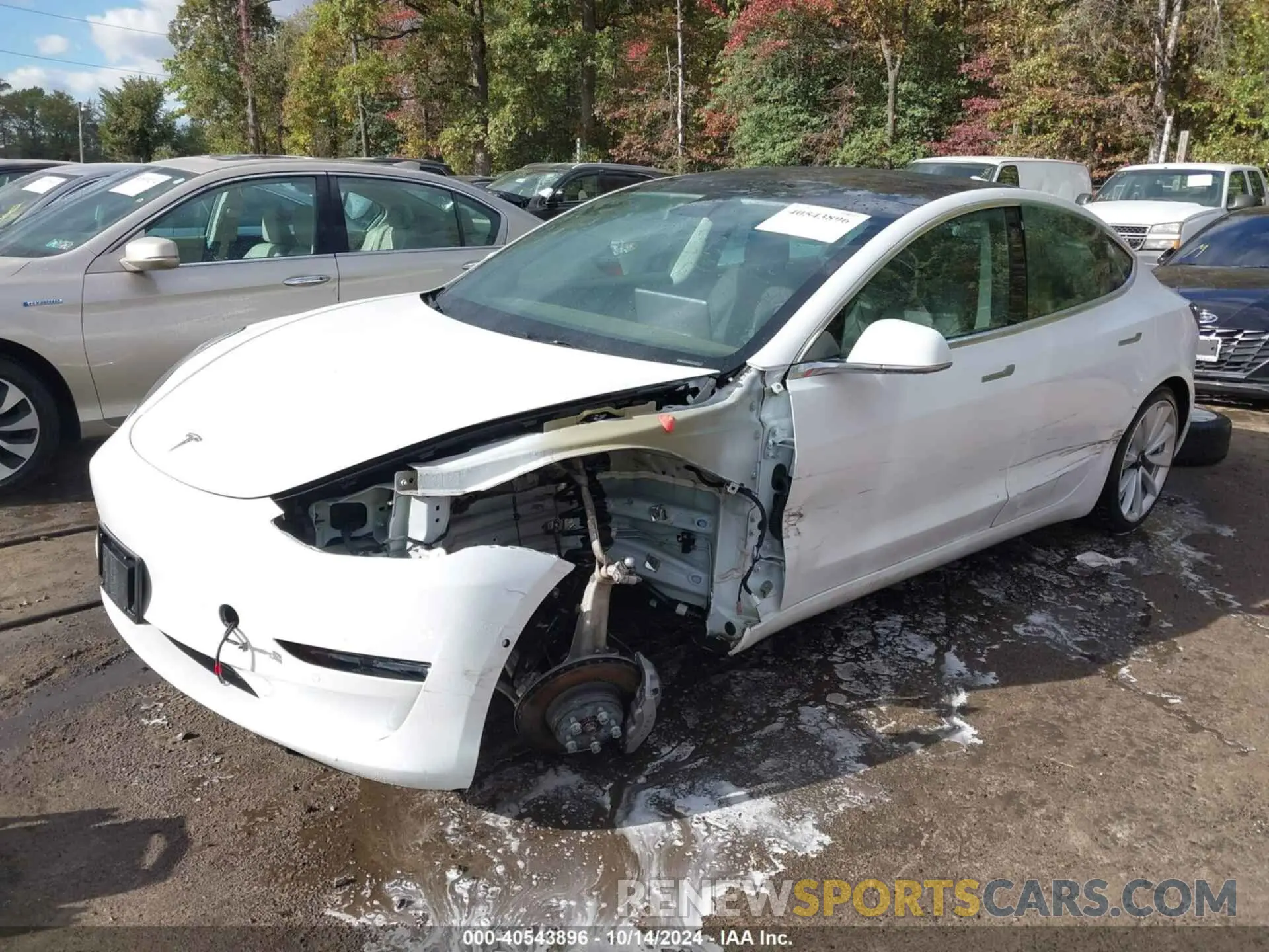 2 Photograph of a damaged car 5YJ3E1EB9LF621015 TESLA MODEL 3 2020