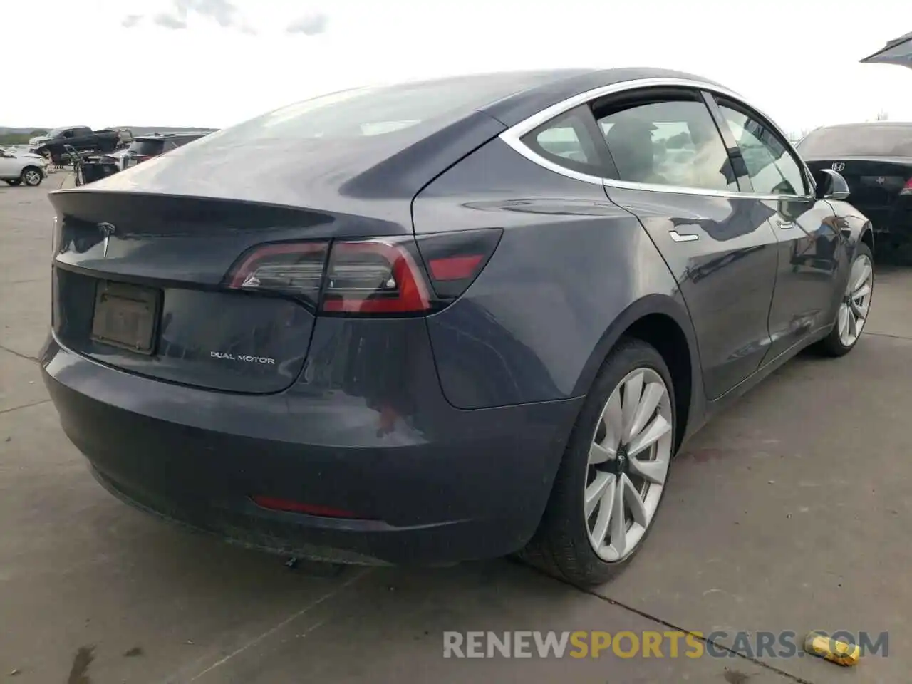 4 Photograph of a damaged car 5YJ3E1EB9LF628241 TESLA MODEL 3 2020