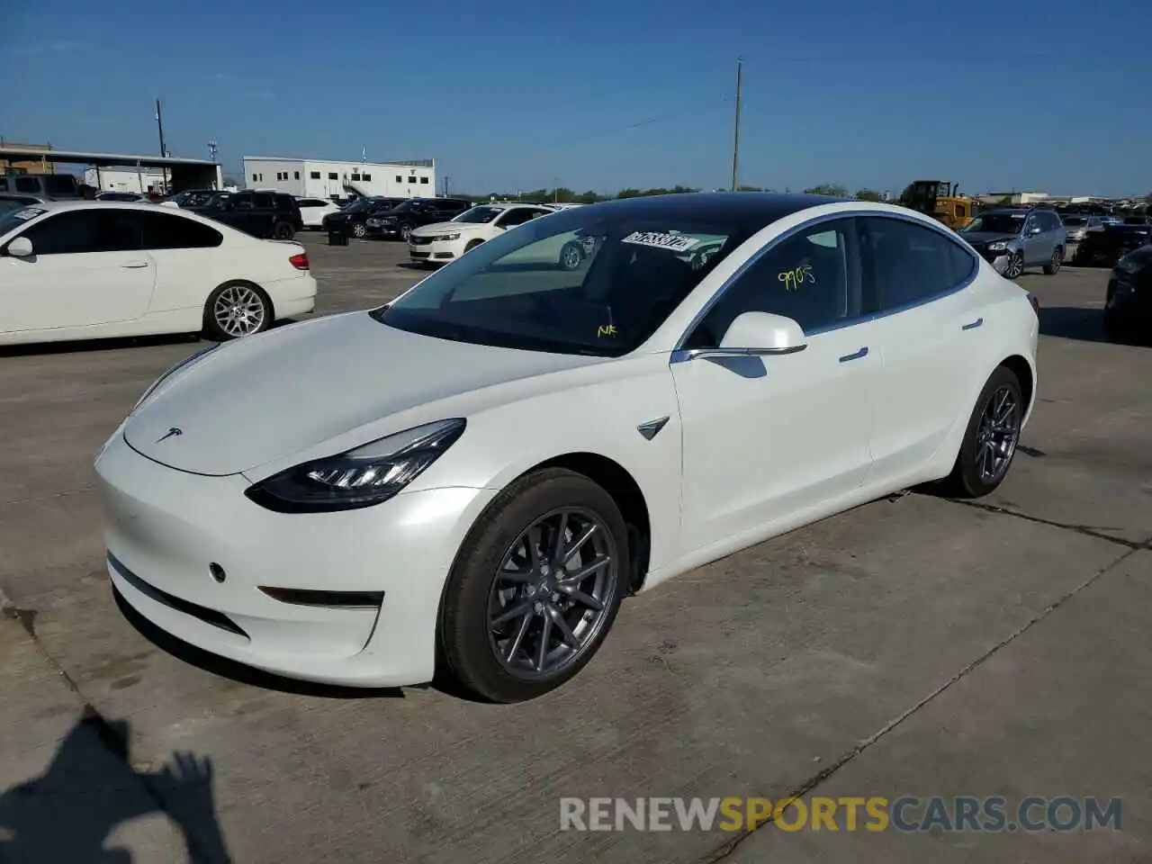 2 Photograph of a damaged car 5YJ3E1EB9LF637005 TESLA MODEL 3 2020