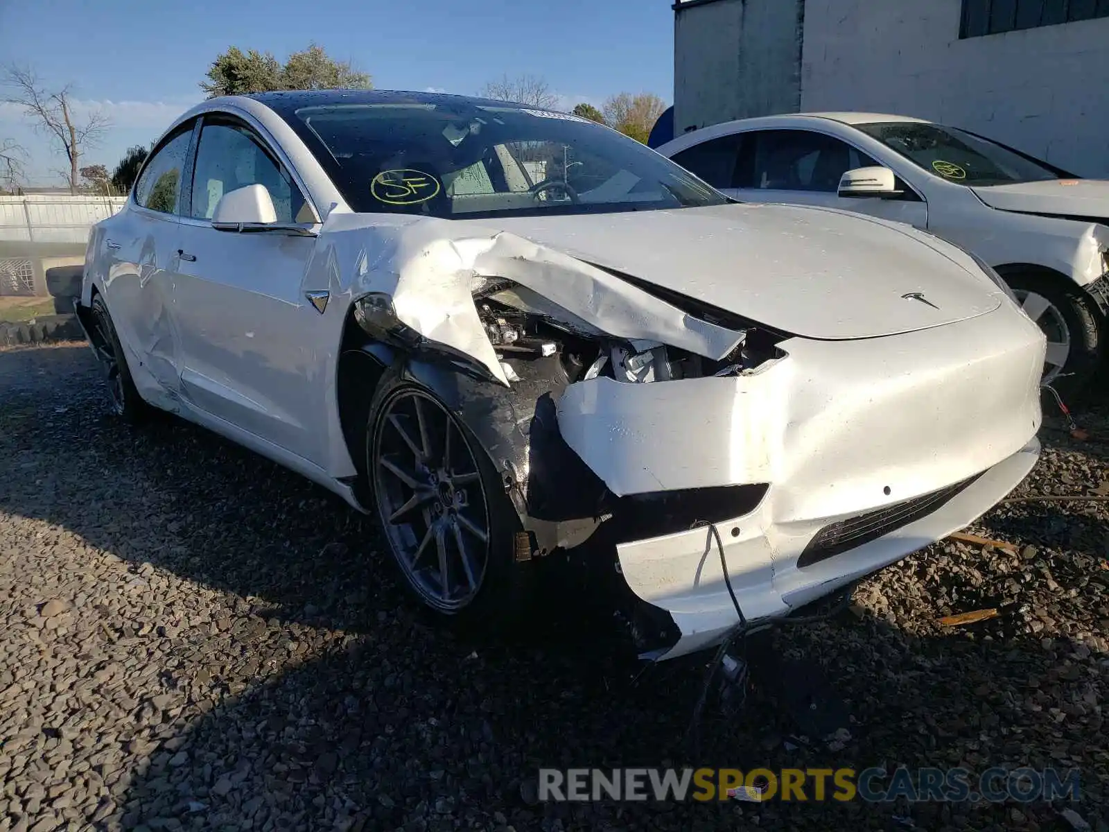 1 Photograph of a damaged car 5YJ3E1EB9LF637473 TESLA MODEL 3 2020