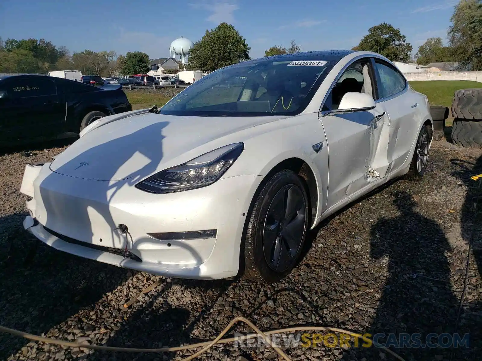 2 Photograph of a damaged car 5YJ3E1EB9LF637473 TESLA MODEL 3 2020