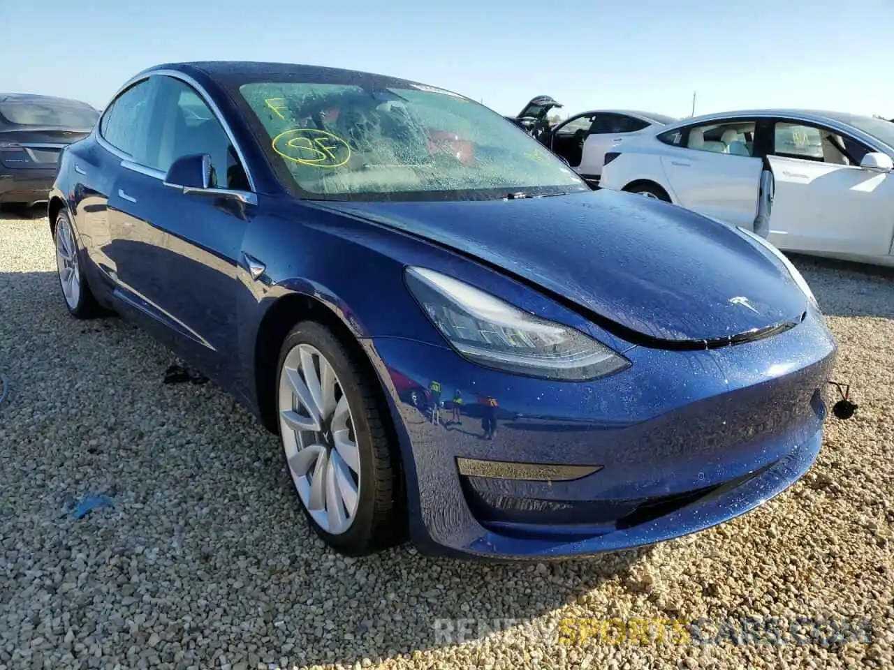 1 Photograph of a damaged car 5YJ3E1EB9LF638378 TESLA MODEL 3 2020