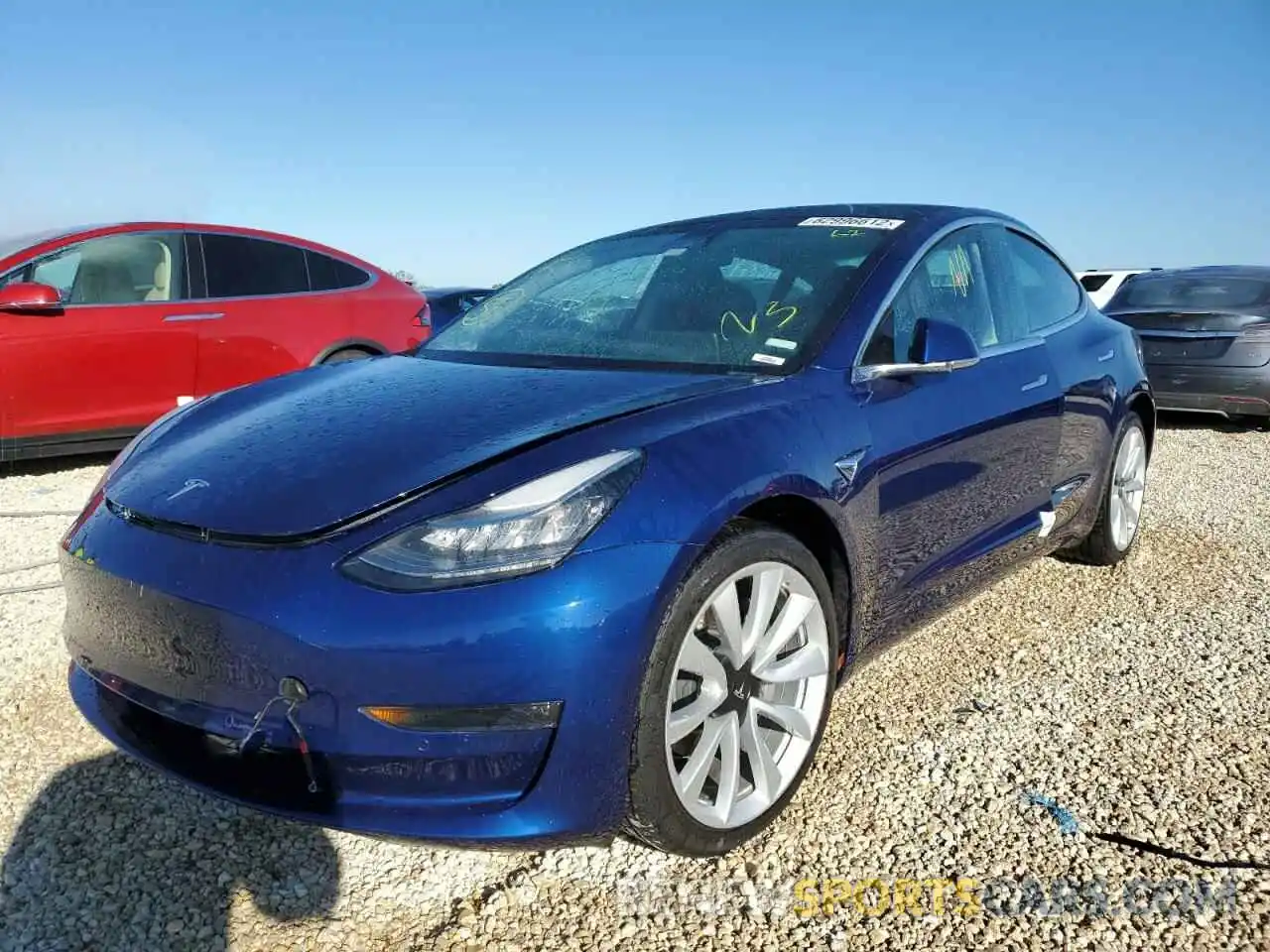 2 Photograph of a damaged car 5YJ3E1EB9LF638378 TESLA MODEL 3 2020