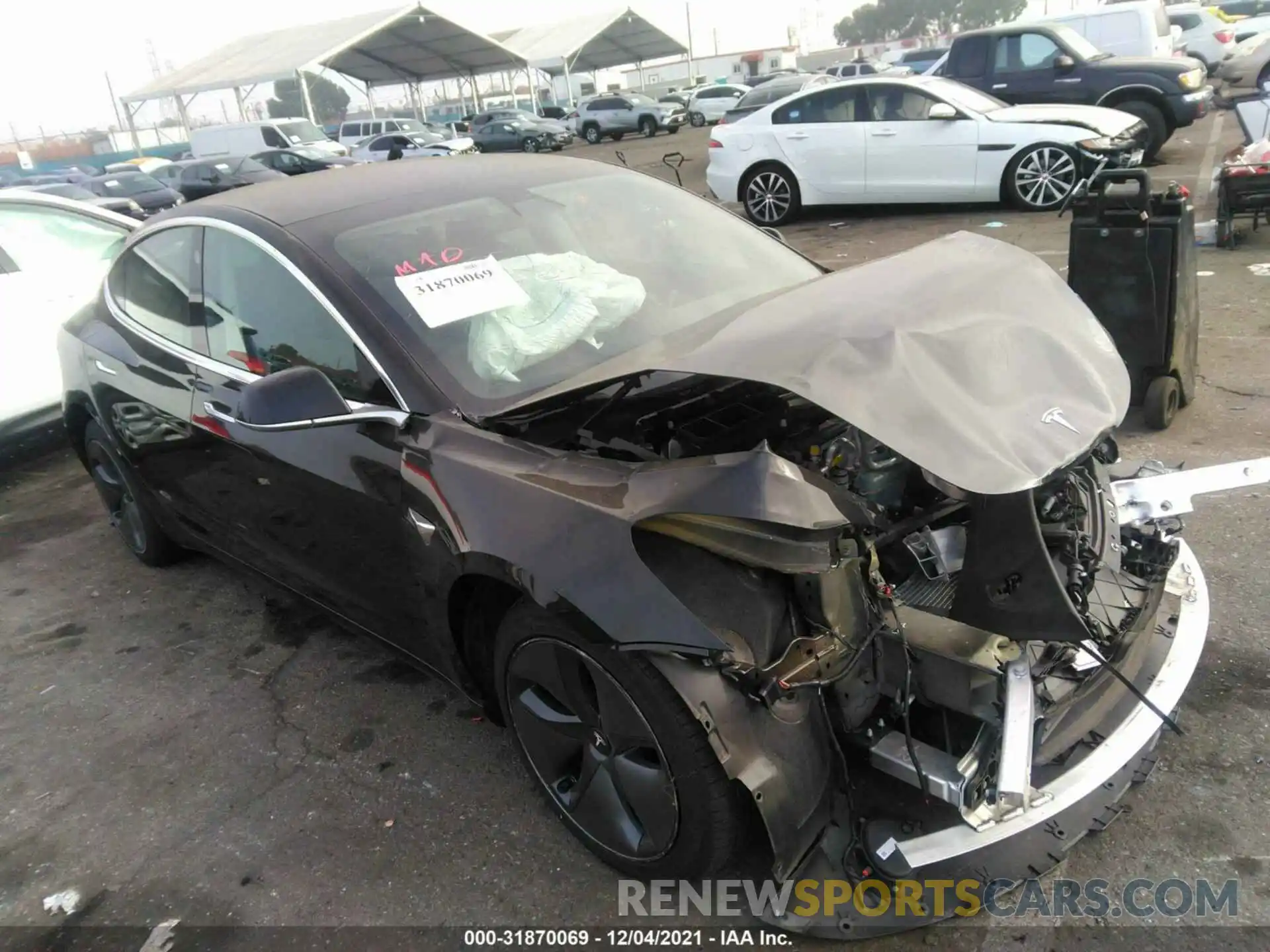 1 Photograph of a damaged car 5YJ3E1EB9LF649445 TESLA MODEL 3 2020