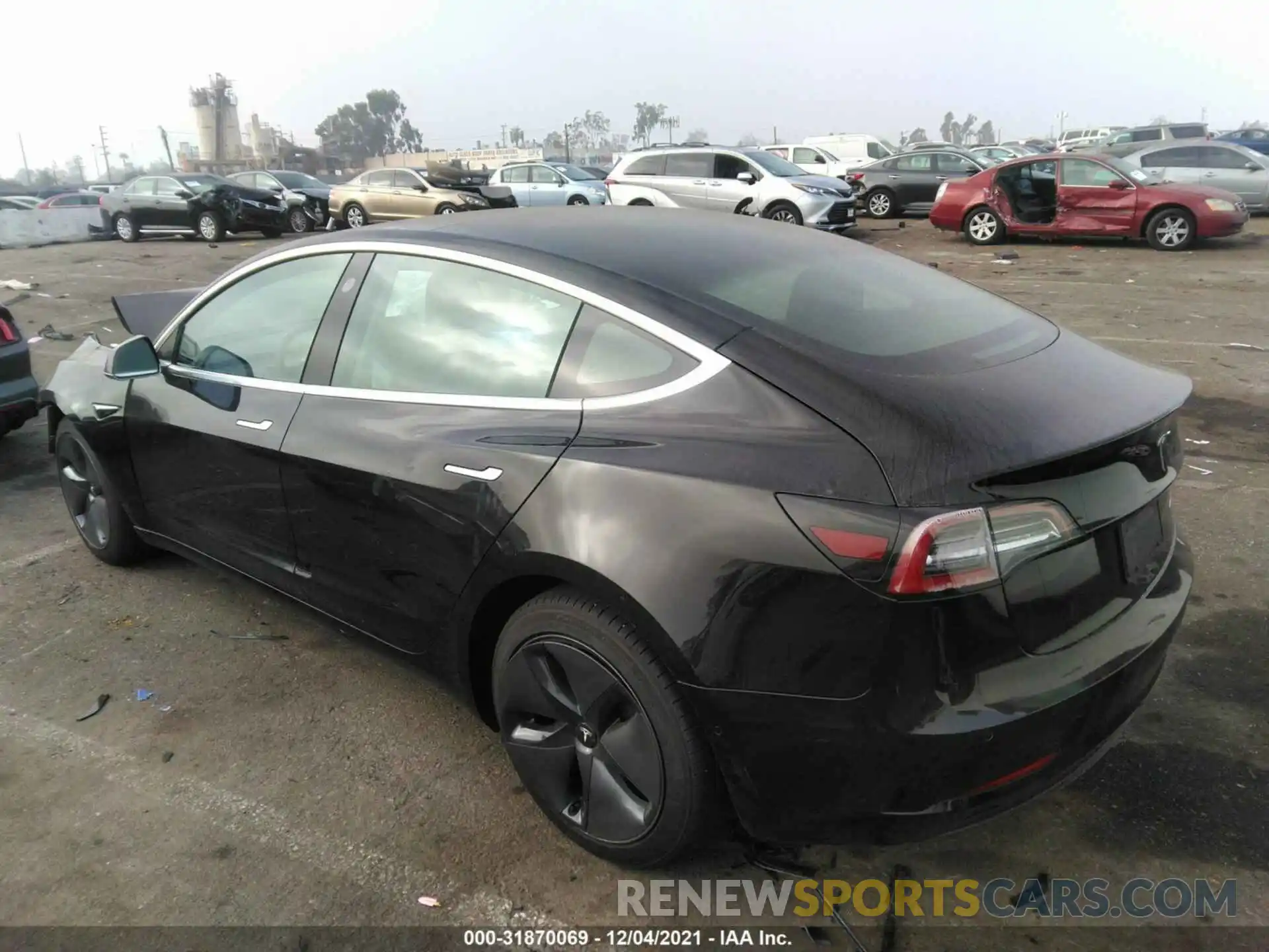 3 Photograph of a damaged car 5YJ3E1EB9LF649445 TESLA MODEL 3 2020