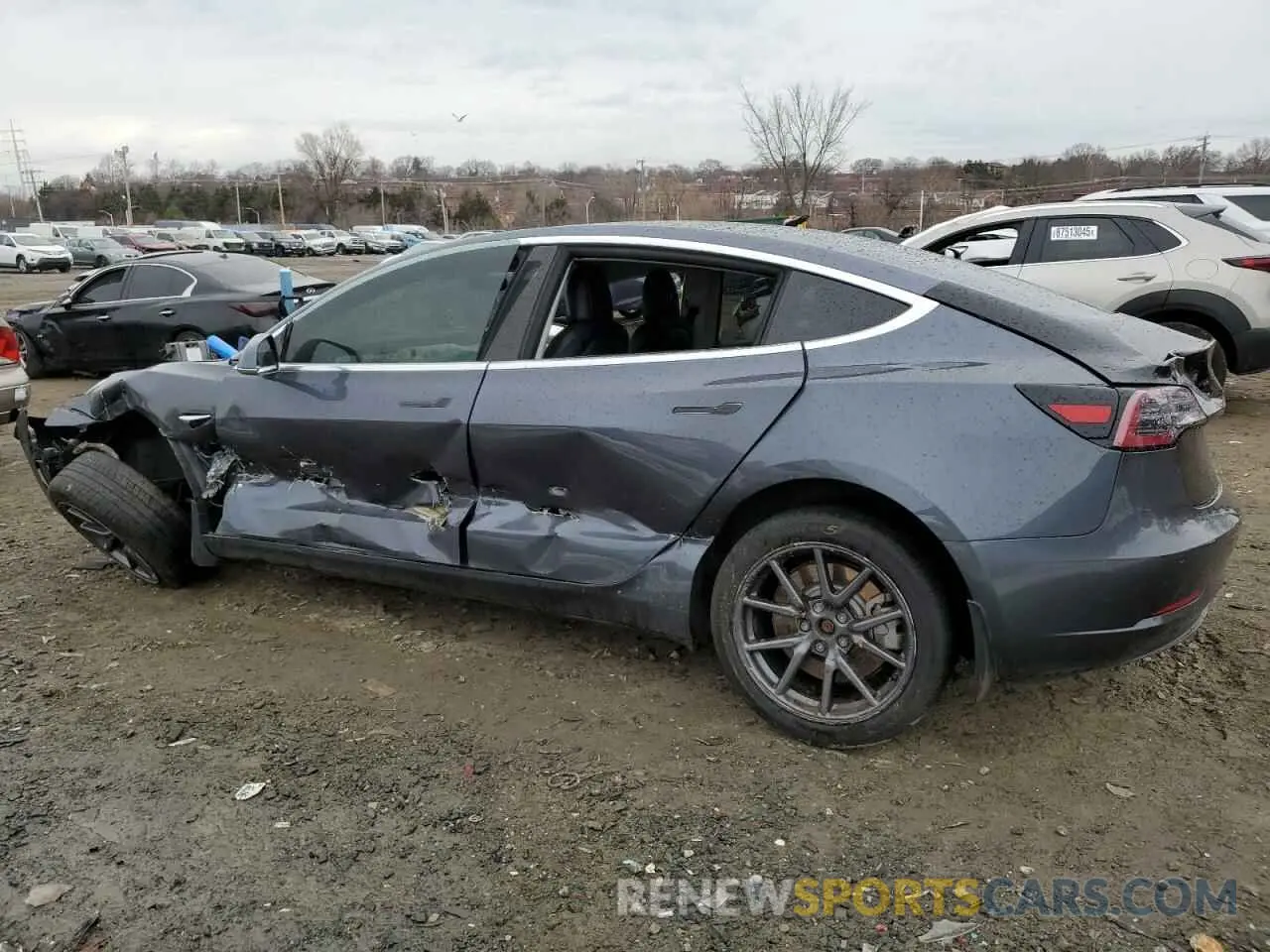2 Photograph of a damaged car 5YJ3E1EB9LF663670 TESLA MODEL 3 2020