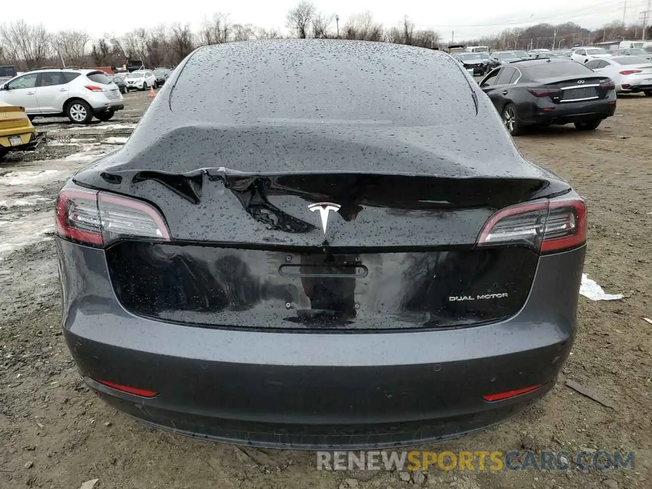 6 Photograph of a damaged car 5YJ3E1EB9LF663670 TESLA MODEL 3 2020