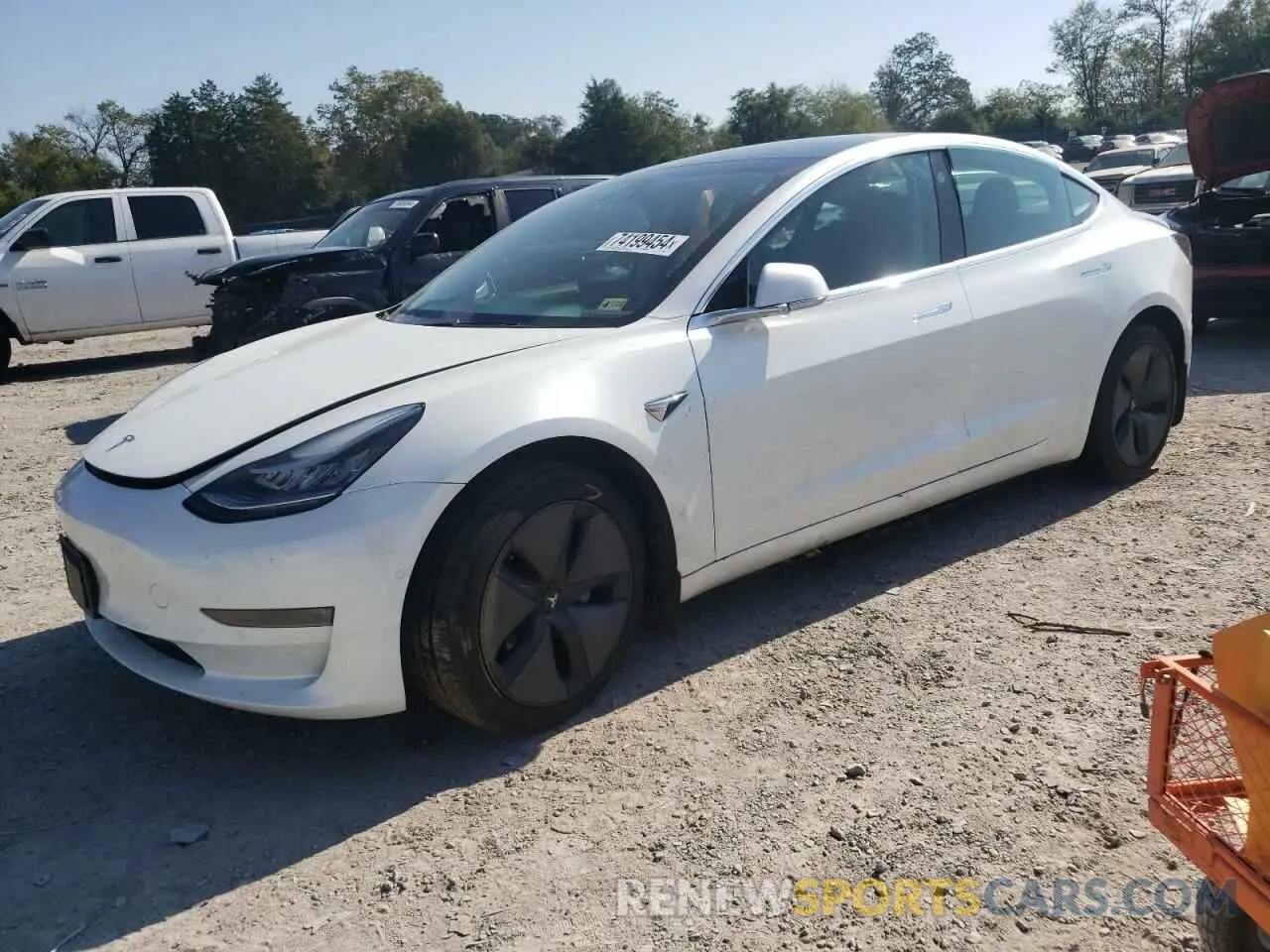 1 Photograph of a damaged car 5YJ3E1EB9LF665032 TESLA MODEL 3 2020