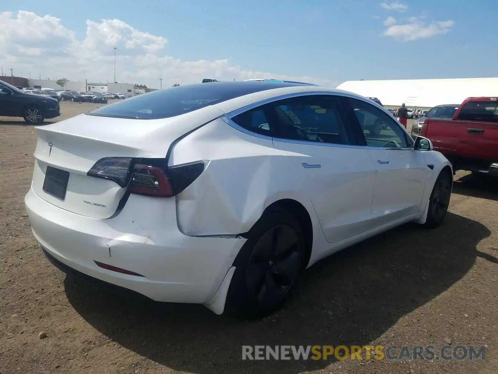 4 Photograph of a damaged car 5YJ3E1EB9LF665094 TESLA MODEL 3 2020