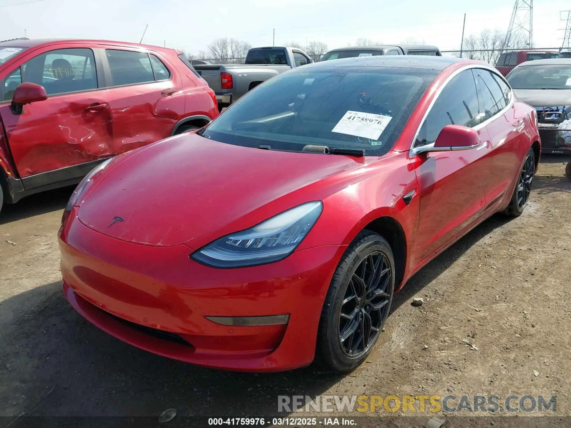 2 Photograph of a damaged car 5YJ3E1EB9LF666066 TESLA MODEL 3 2020