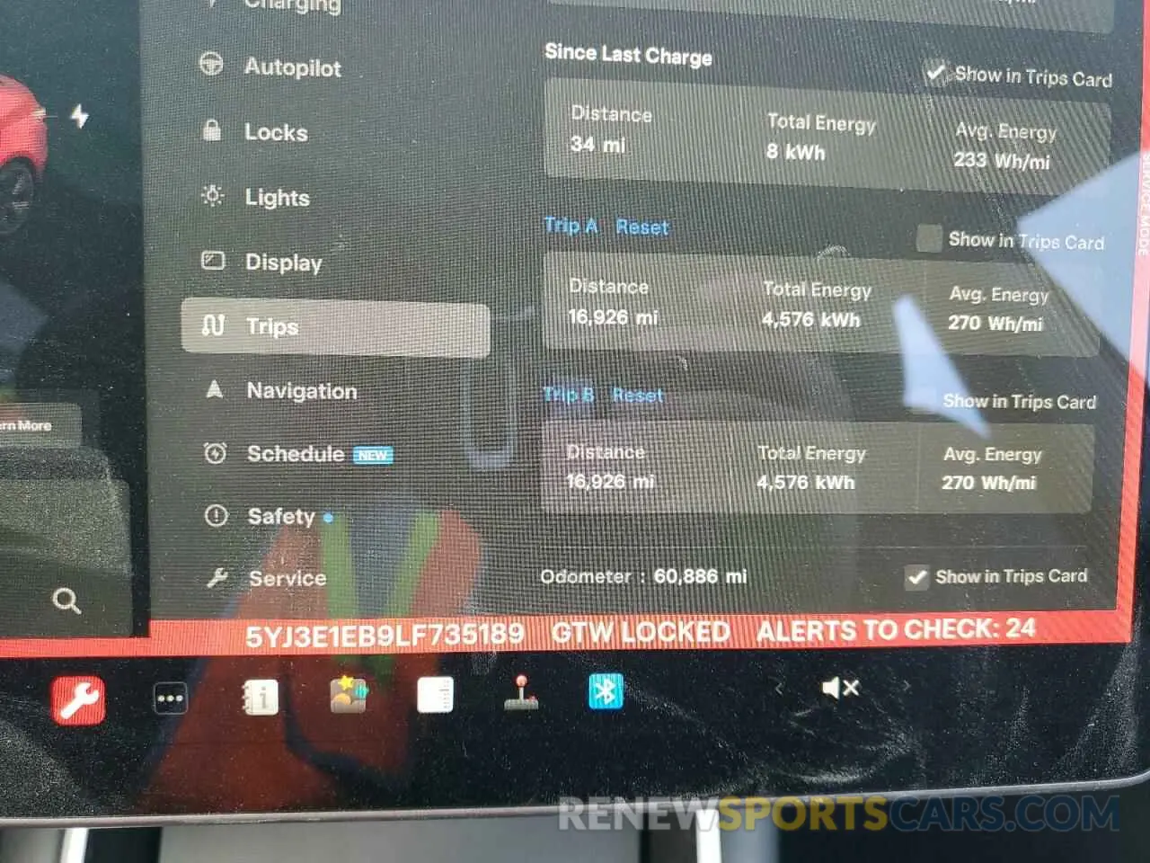 9 Photograph of a damaged car 5YJ3E1EB9LF735189 TESLA MODEL 3 2020