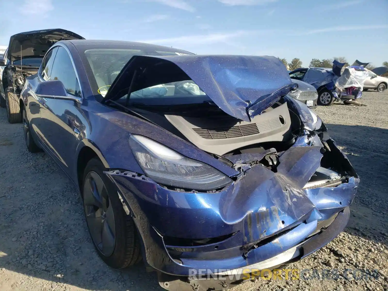 1 Photograph of a damaged car 5YJ3E1EB9LF742644 TESLA MODEL 3 2020