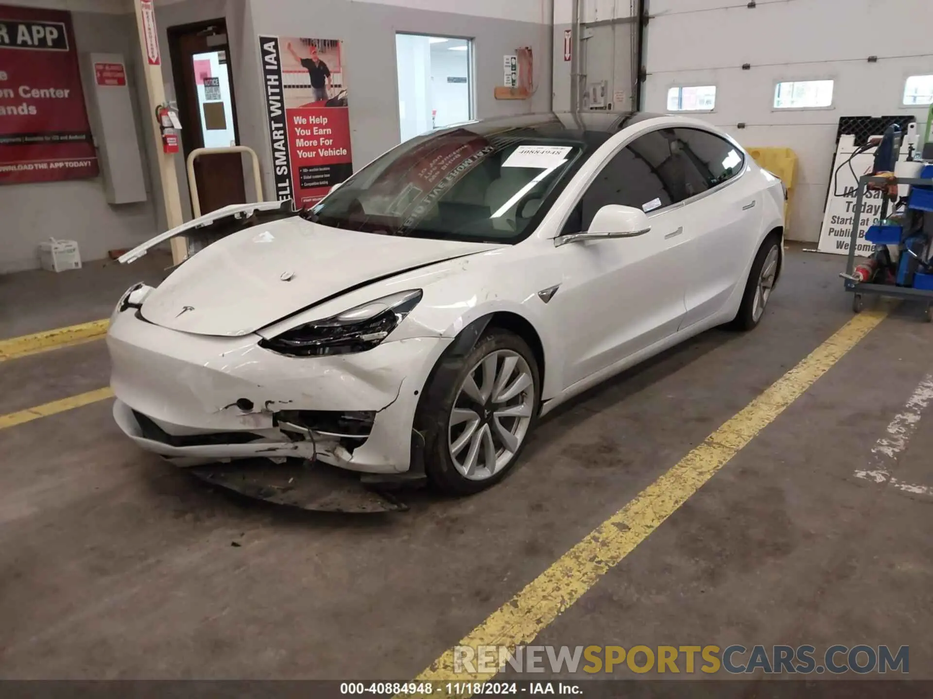 2 Photograph of a damaged car 5YJ3E1EB9LF742756 TESLA MODEL 3 2020