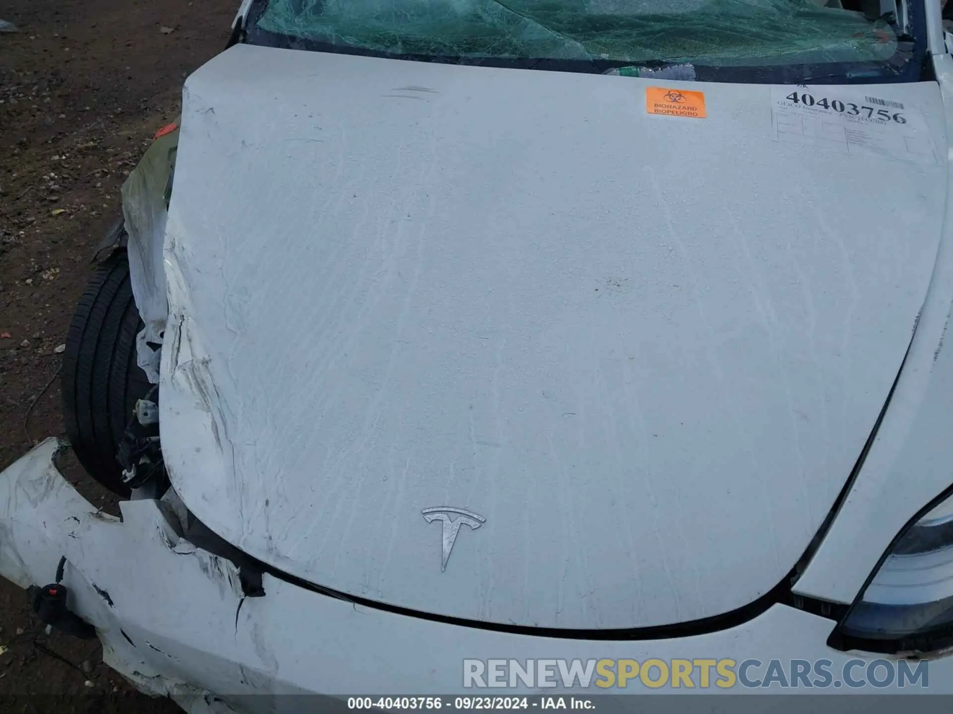 10 Photograph of a damaged car 5YJ3E1EB9LF744717 TESLA MODEL 3 2020