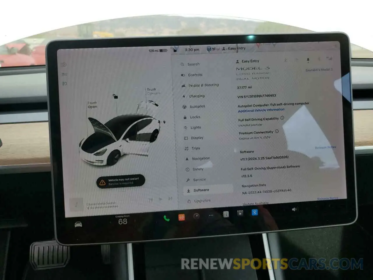 9 Photograph of a damaged car 5YJ3E1EB9LF746483 TESLA MODEL 3 2020