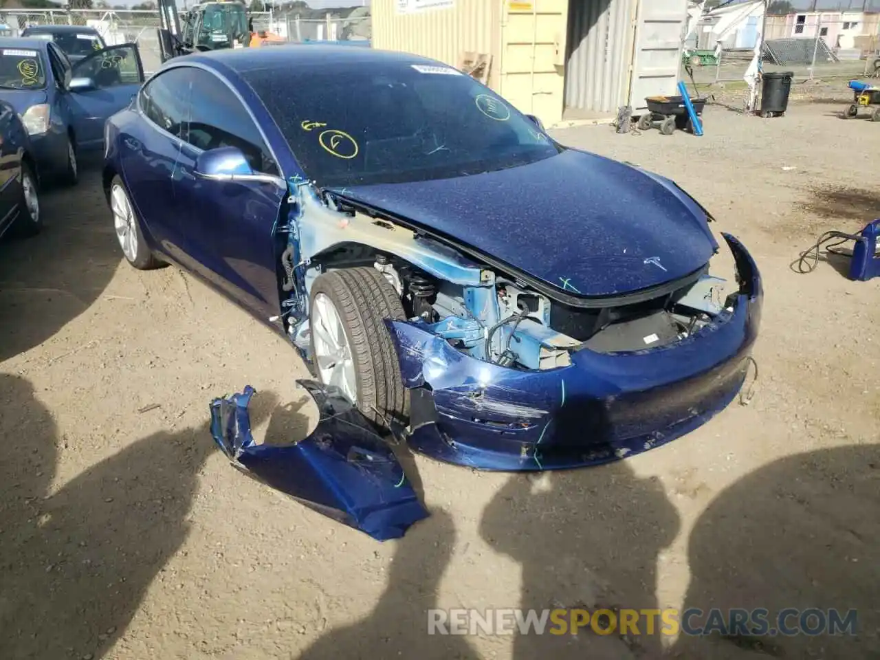 1 Photograph of a damaged car 5YJ3E1EB9LF769651 TESLA MODEL 3 2020