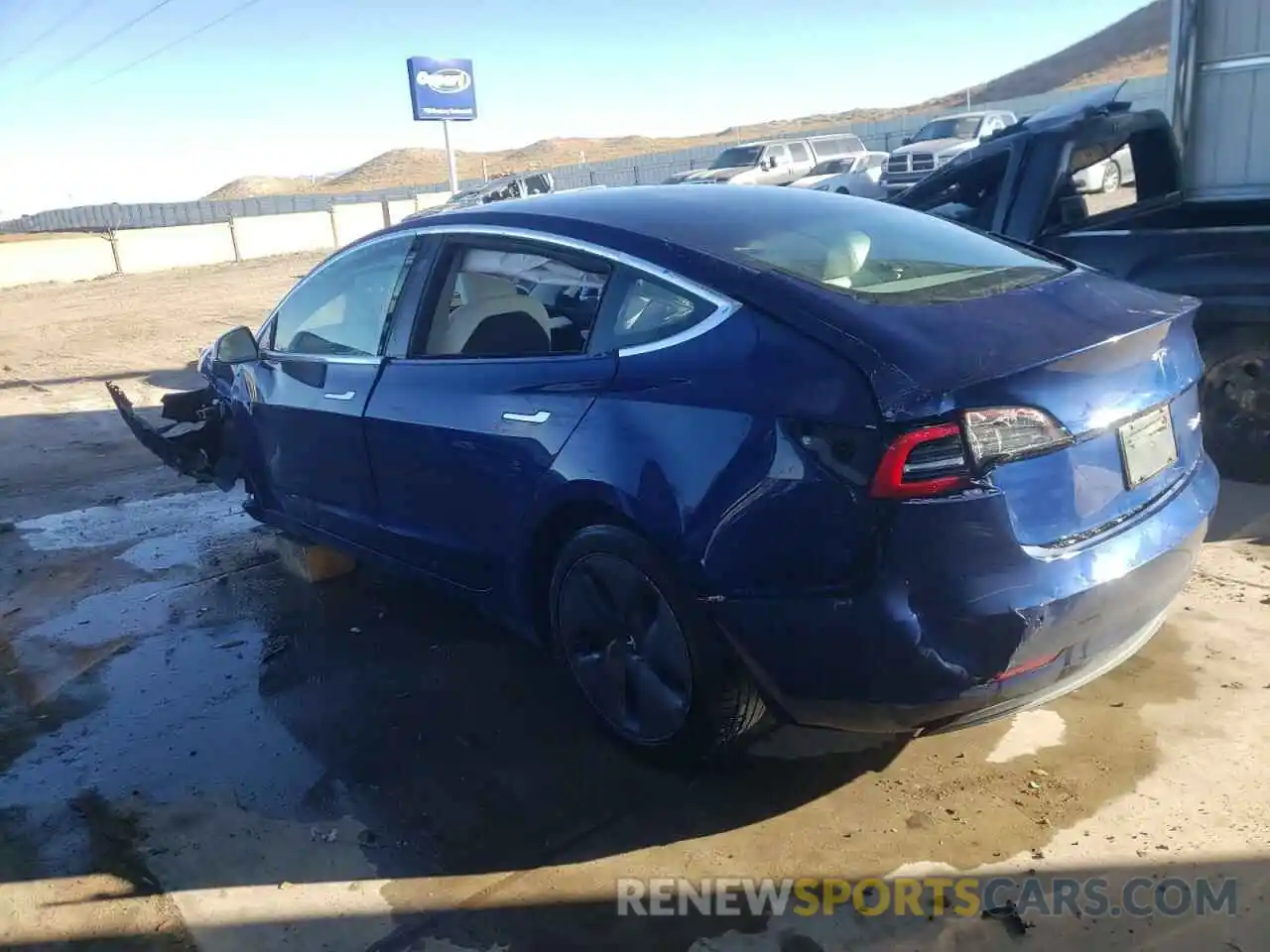 2 Photograph of a damaged car 5YJ3E1EB9LF769701 TESLA MODEL 3 2020