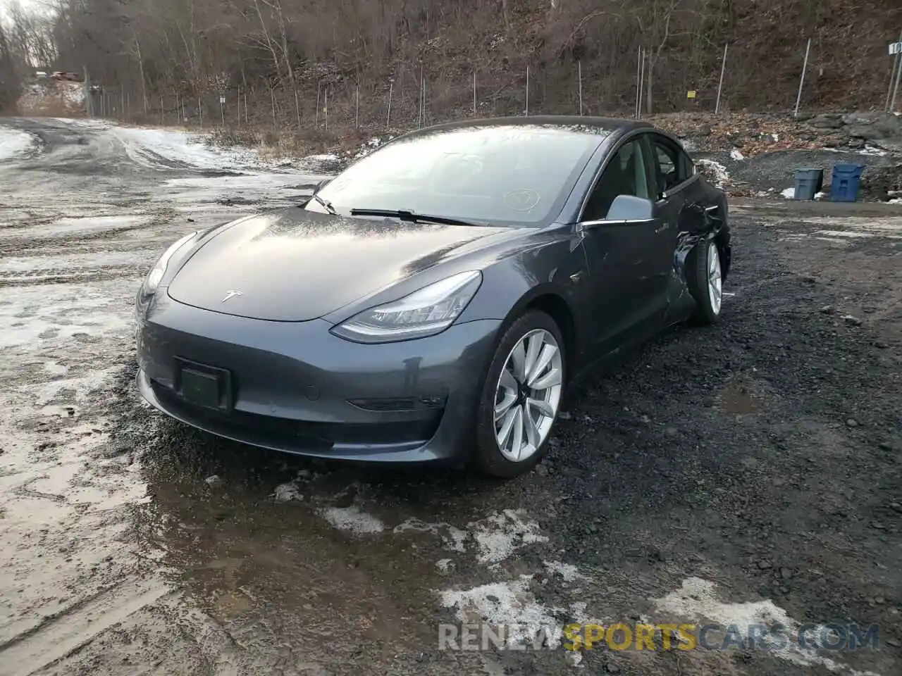 2 Photograph of a damaged car 5YJ3E1EB9LF787387 TESLA MODEL 3 2020