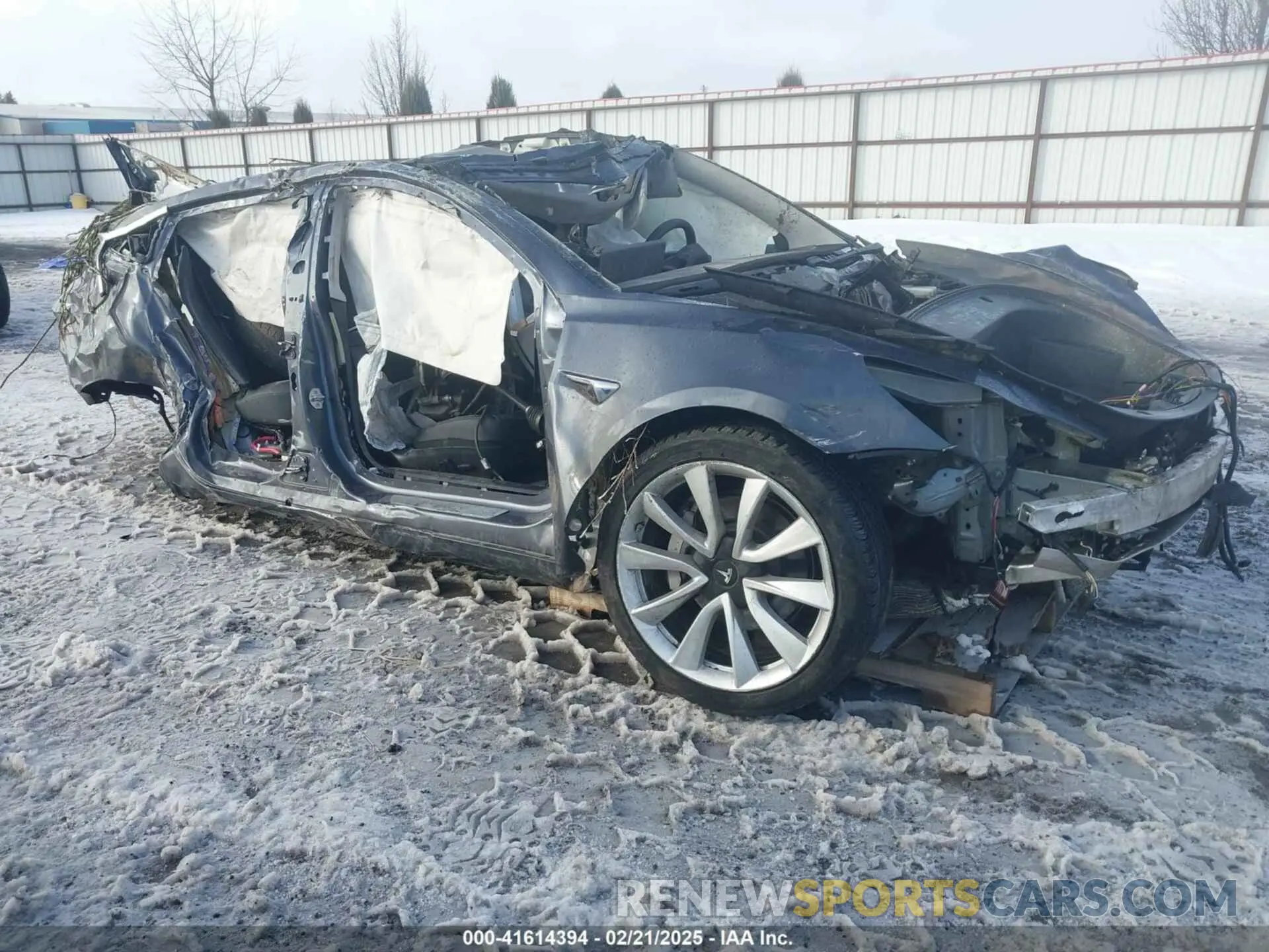 1 Photograph of a damaged car 5YJ3E1EB9LF787390 TESLA MODEL 3 2020