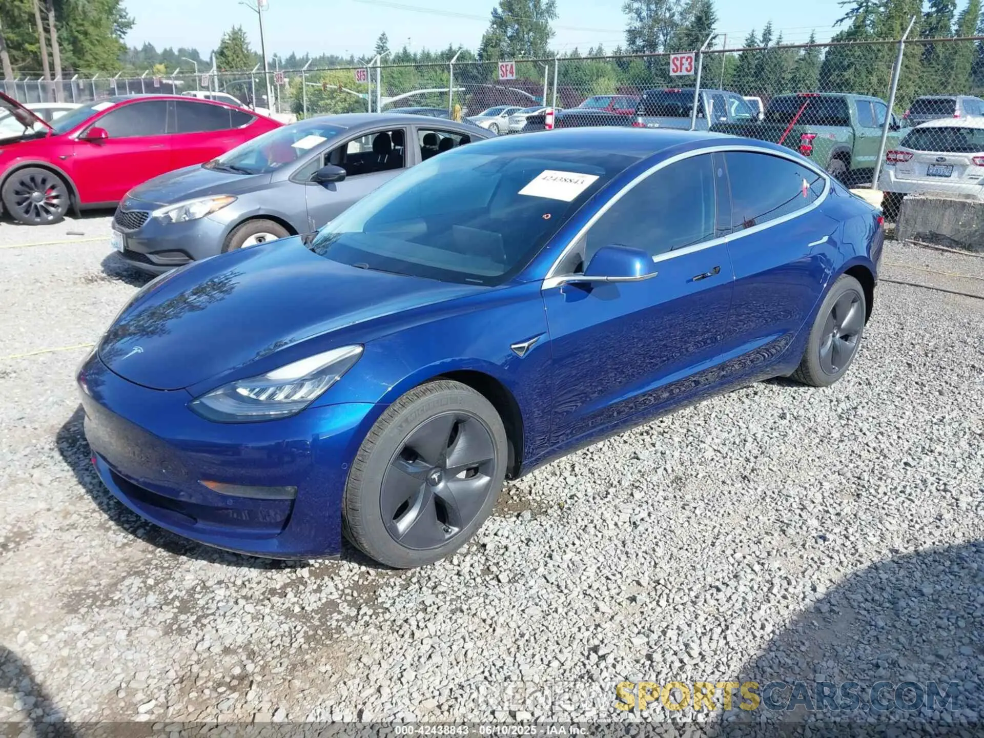 2 Photograph of a damaged car 5YJ3E1EB9LF800400 TESLA MODEL 3 2020